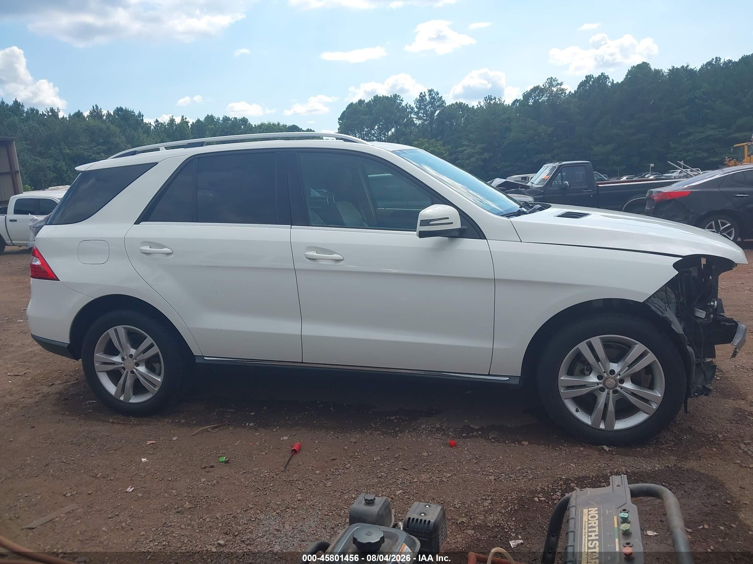 2015 Mercedes-benz Ml 350 4matic White vin: 4JGDA5HB1FA606262