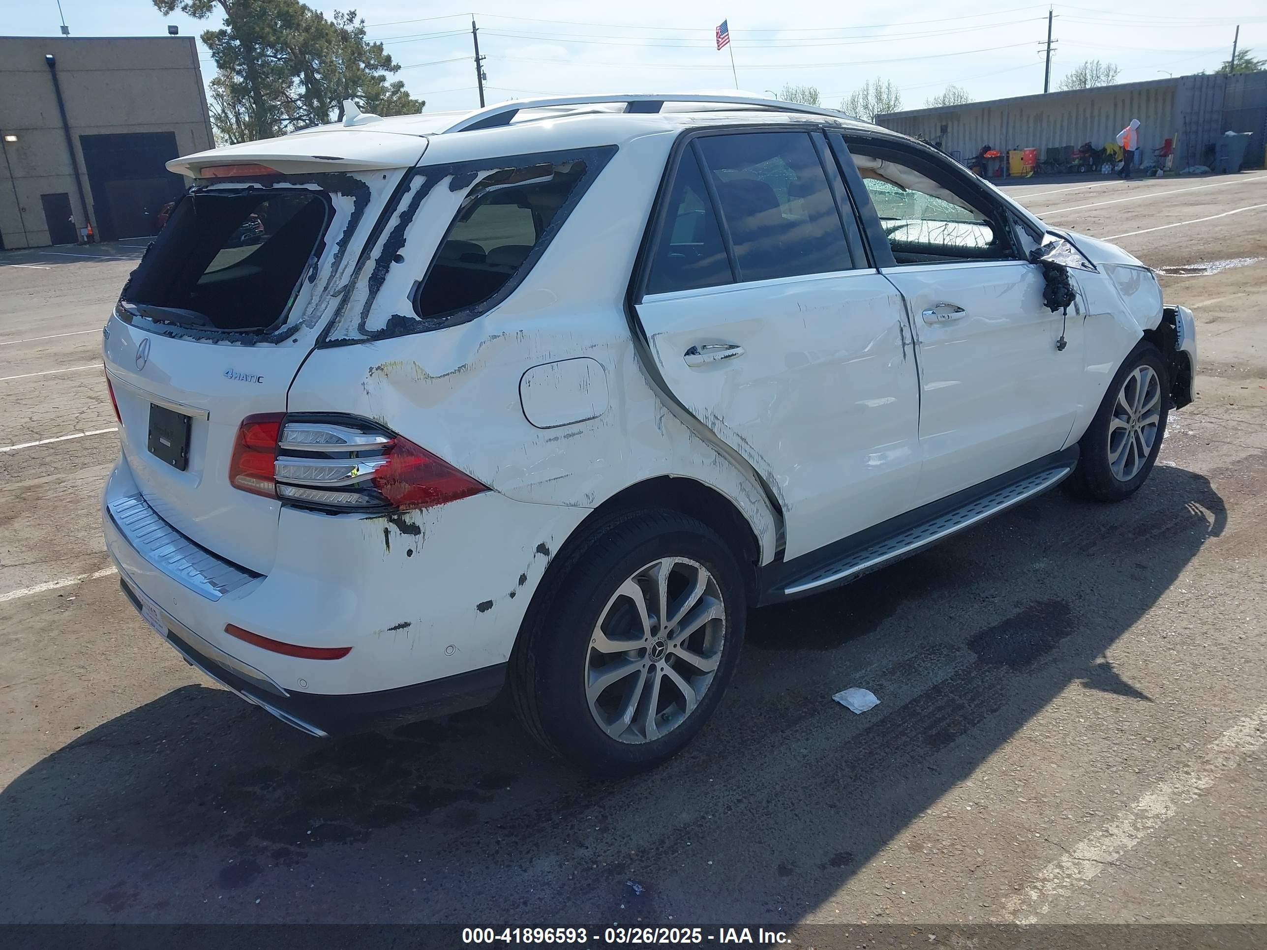 2017 Mercedes-benz Gle 350 4matic White vin: 4JGDA5HB1HA980888