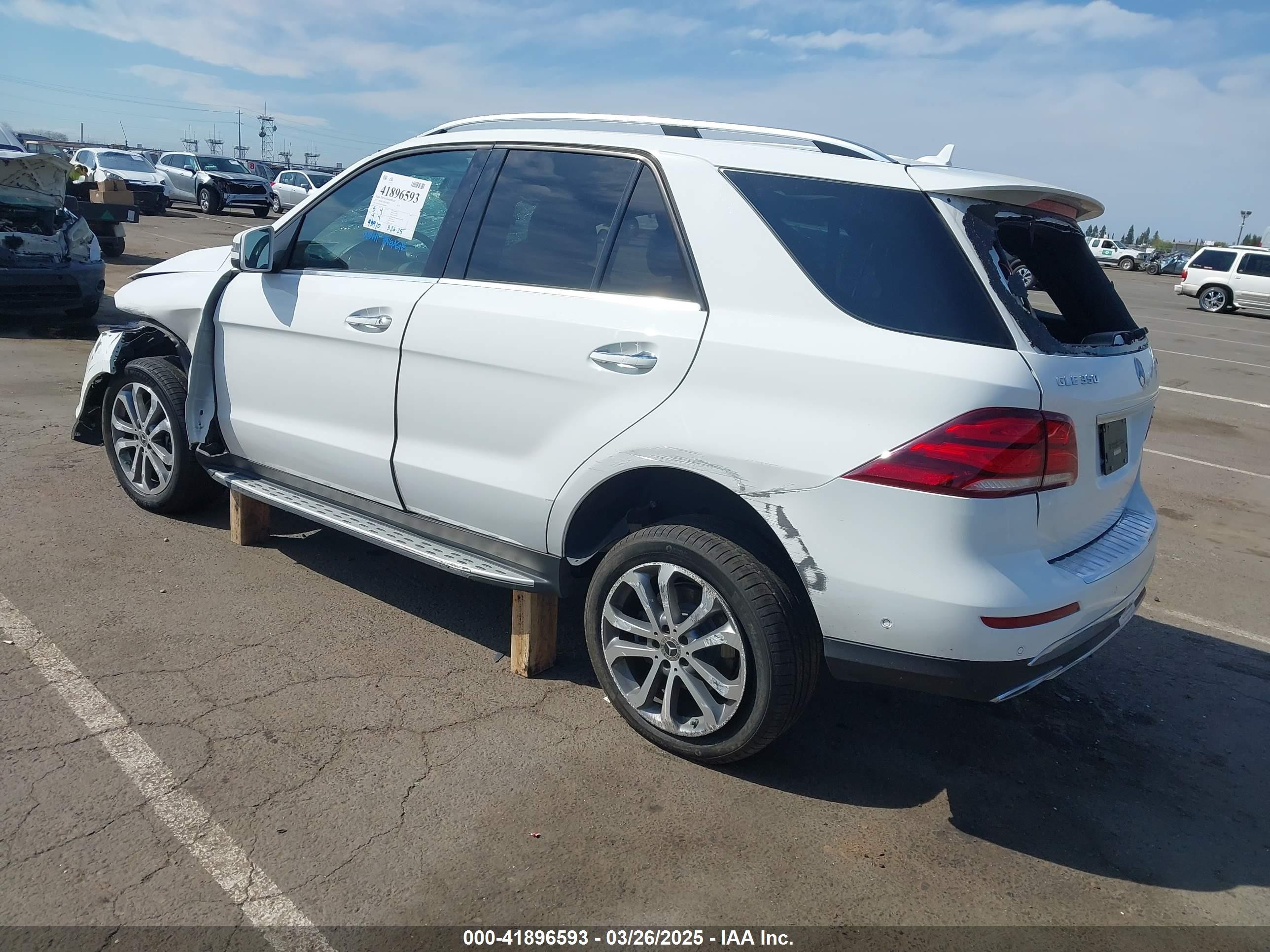2017 Mercedes-benz Gle 350 4matic White vin: 4JGDA5HB1HA980888