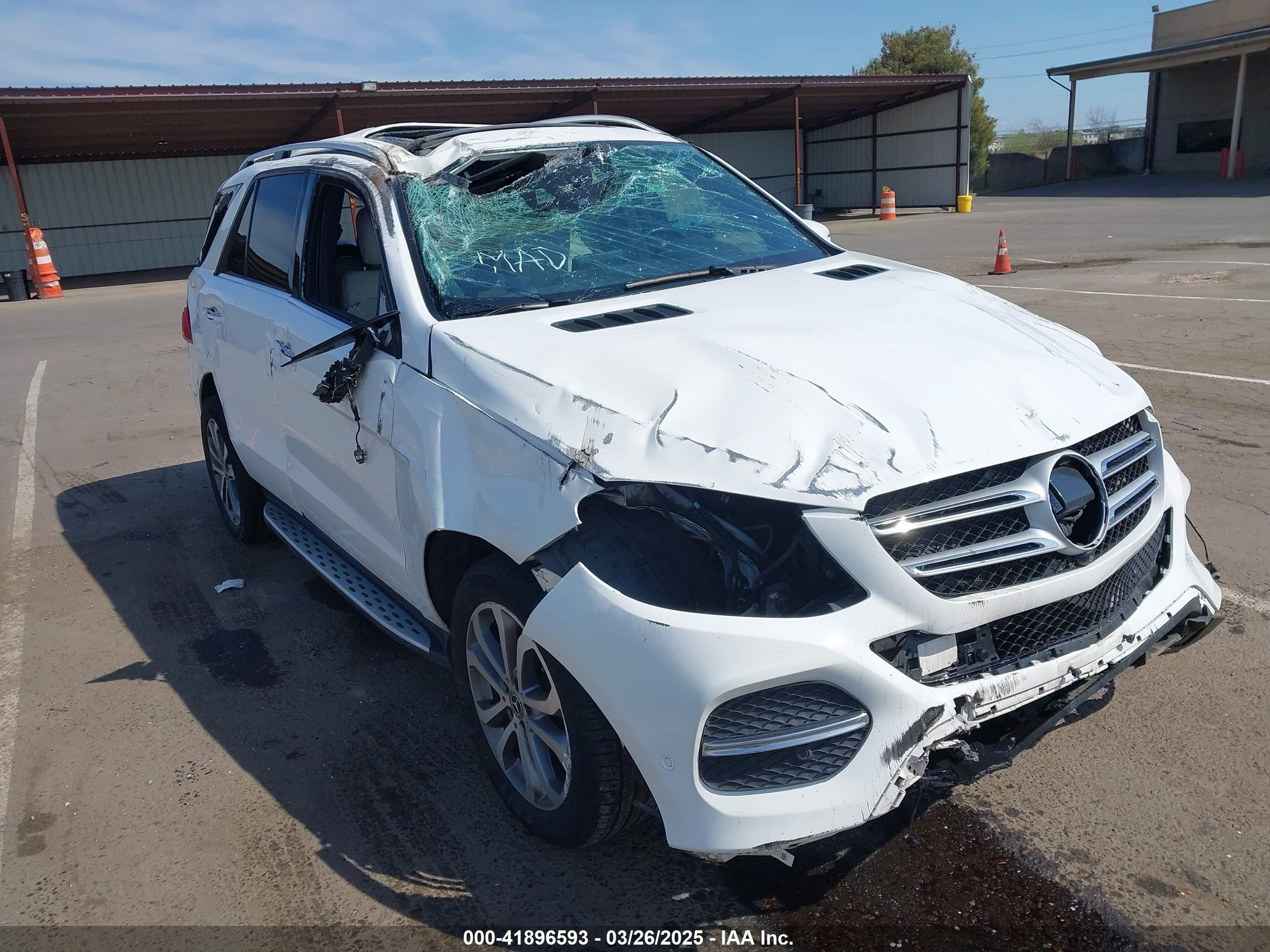 2017 Mercedes-benz Gle 350 4matic White vin: 4JGDA5HB1HA980888