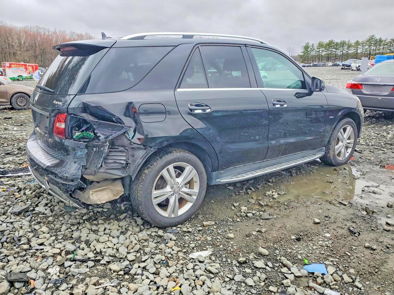 2012 Mercedes-benz Ml 350 4matic Black vin: 4JGDA5HB2CA010699