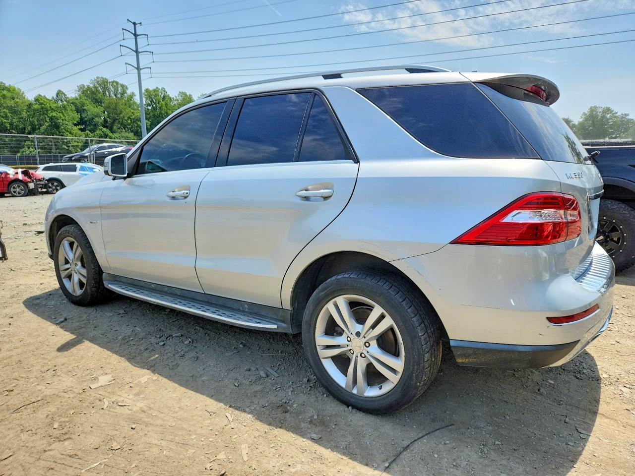 2012 Mercedes-benz Ml 350 4matic Silver vin: 4JGDA5HB2CA014753