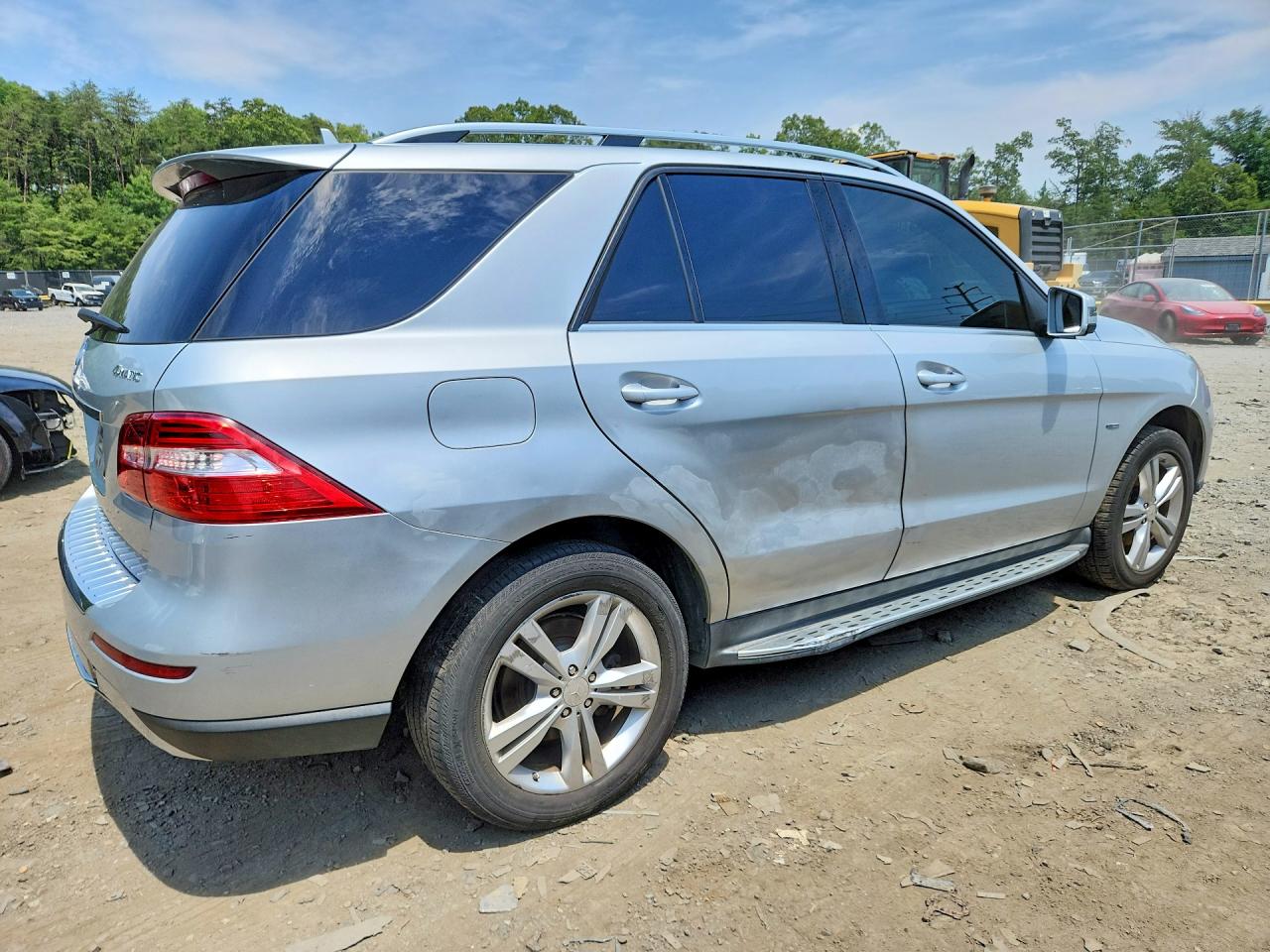 2012 Mercedes-benz Ml 350 4matic Silver vin: 4JGDA5HB2CA014753