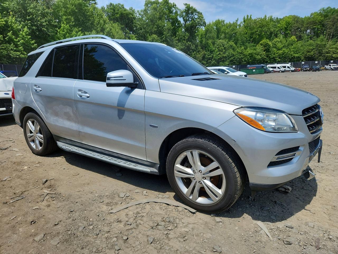 2012 Mercedes-benz Ml 350 4matic Silver vin: 4JGDA5HB2CA014753