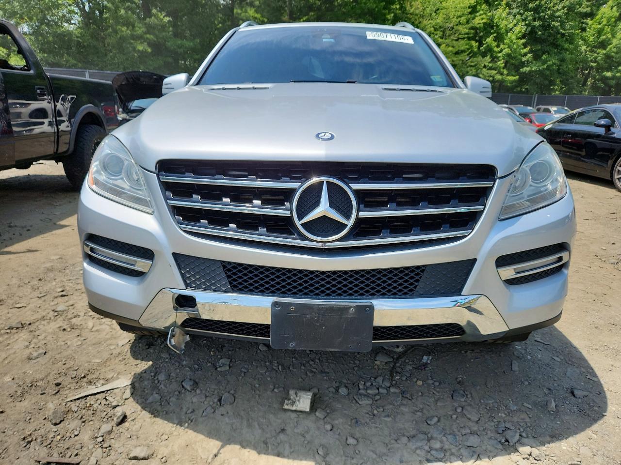 2012 Mercedes-benz Ml 350 4matic Silver vin: 4JGDA5HB2CA014753