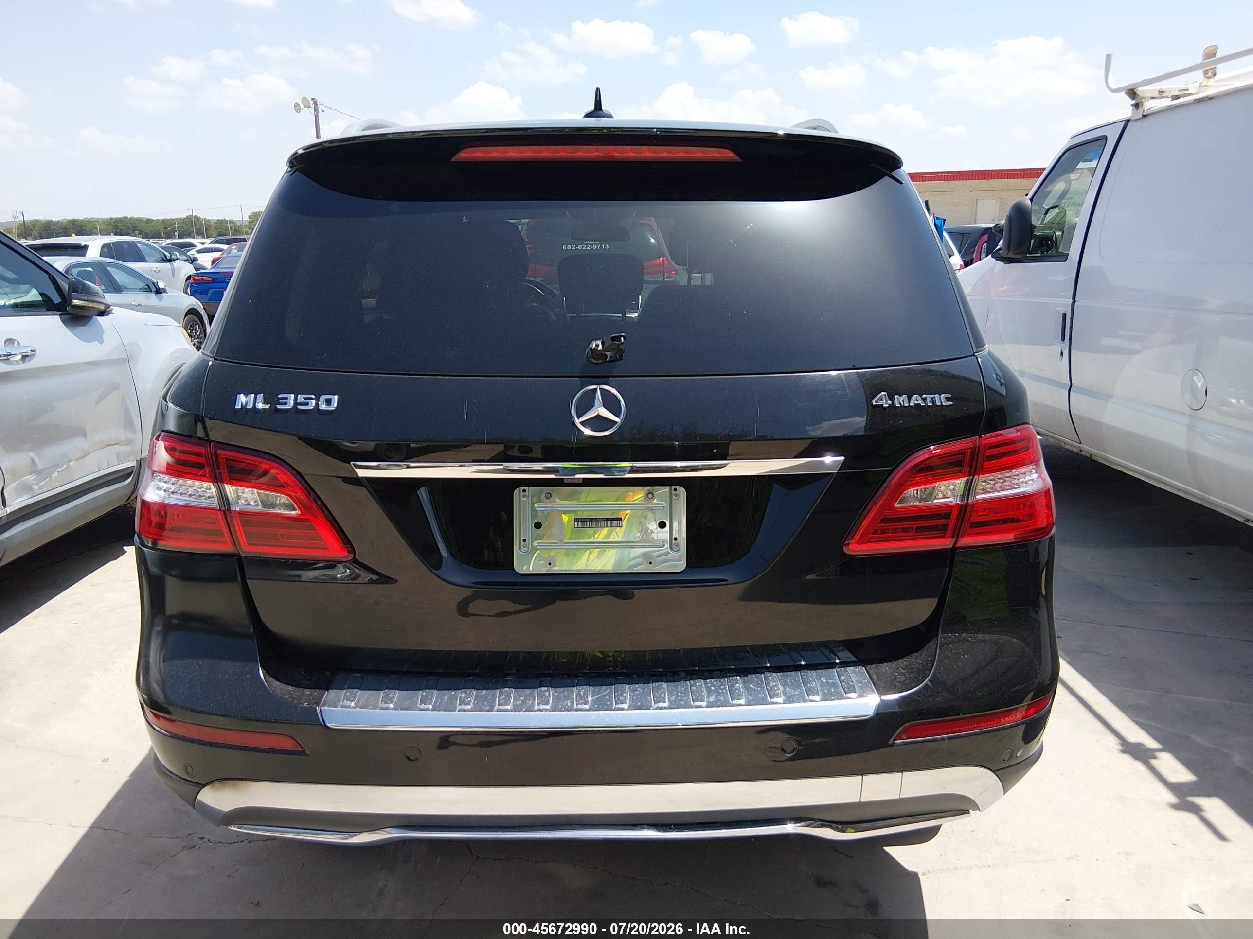 2012 Mercedes-benz Ml 350 4matic Черный vin: 4JGDA5HB2CA030869