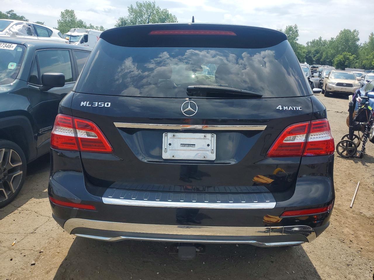 2012 Mercedes-benz Ml 350 4matic Black vin: 4JGDA5HB2CA045632