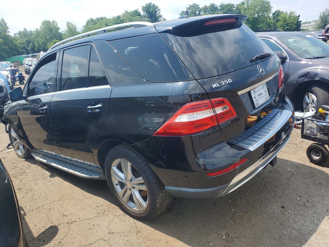 2012 Mercedes-benz Ml 350 4matic Black vin: 4JGDA5HB2CA045632