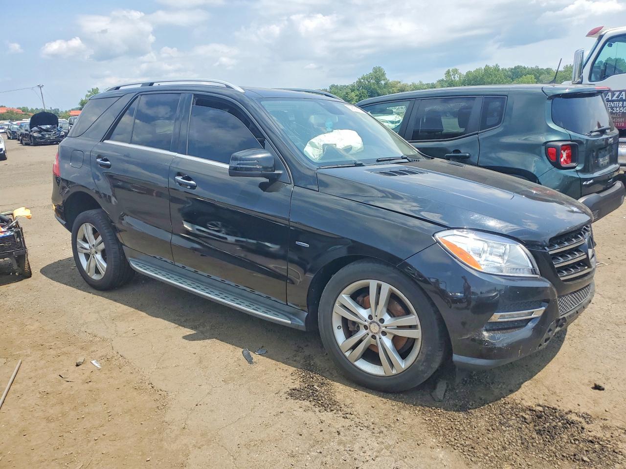 2012 Mercedes-benz Ml 350 4matic Black vin: 4JGDA5HB2CA045632