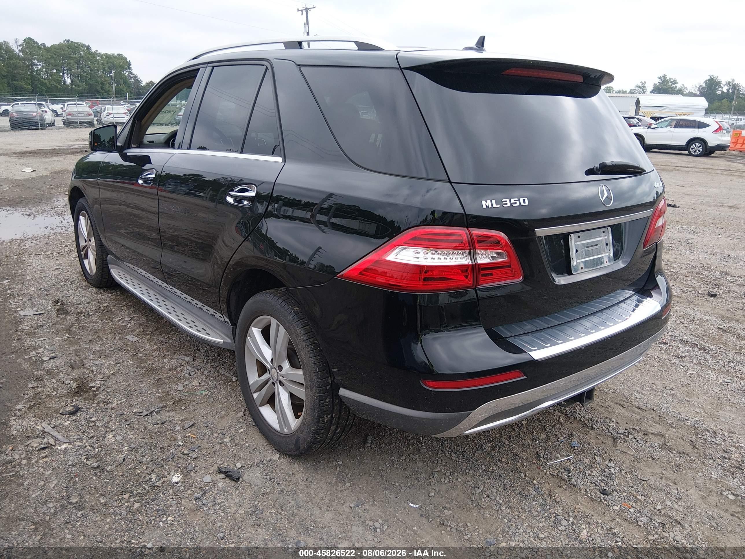 2013 Mercedes-benz Ml 350 4matic Черный vin: 4JGDA5HB2DA108696