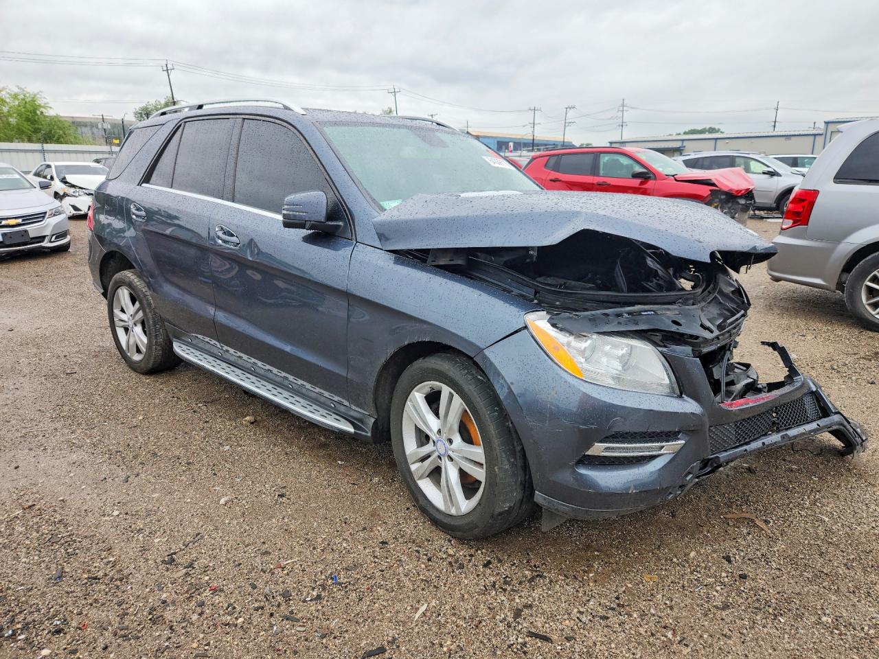 2013 Mercedes-benz Ml 350 4matic Gray vin: 4JGDA5HB2DA141794