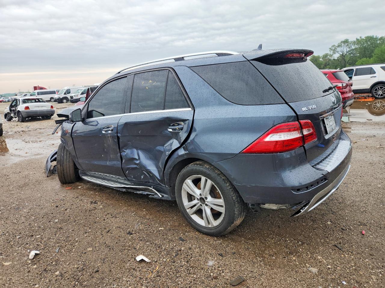 2013 Mercedes-benz Ml 350 4matic Gray vin: 4JGDA5HB2DA141794