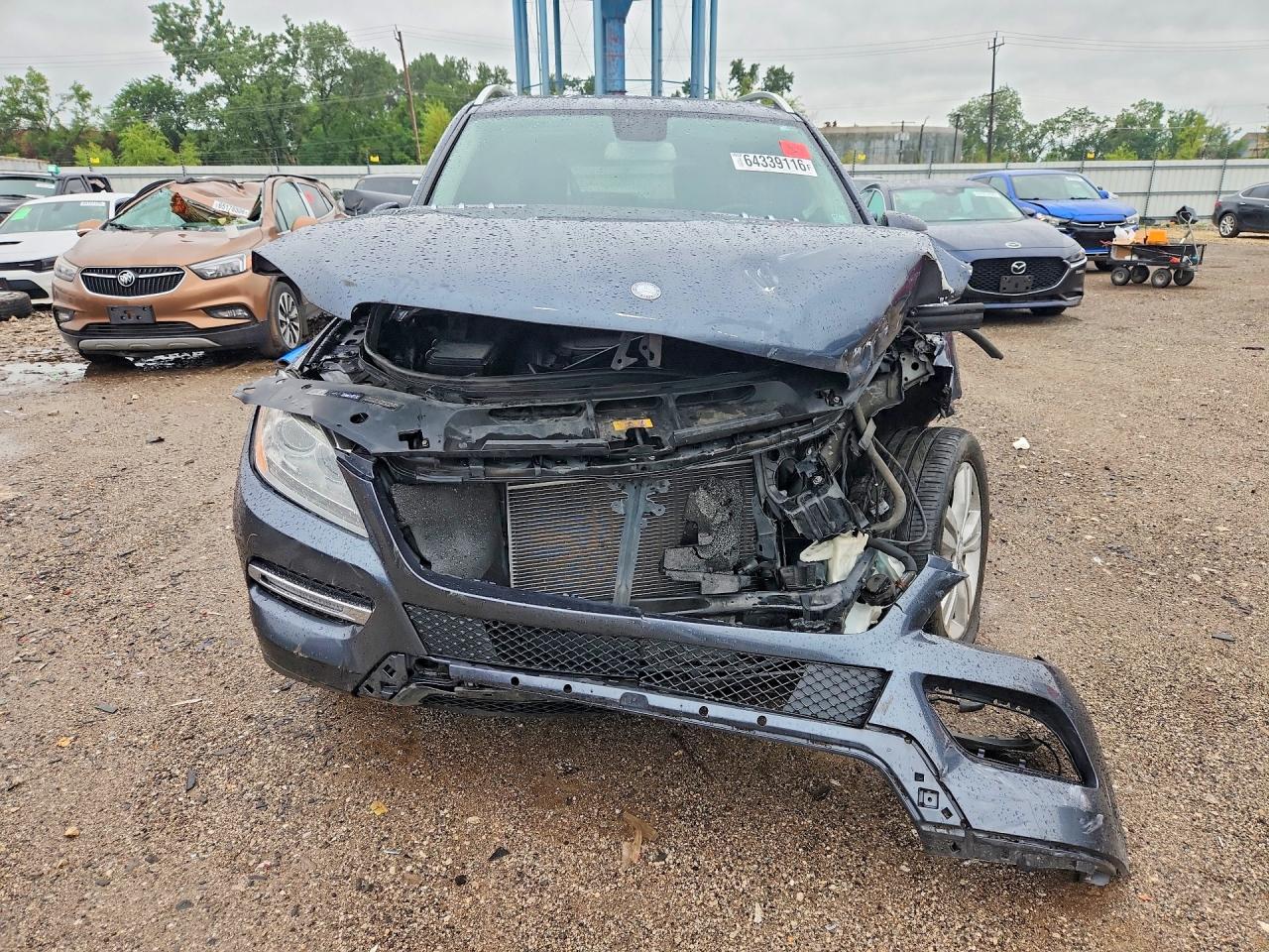 2013 Mercedes-benz Ml 350 4matic Gray vin: 4JGDA5HB2DA141794