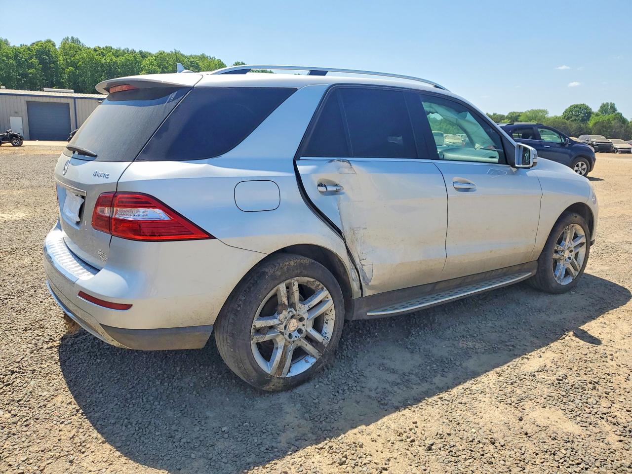 2013 Mercedes-benz Ml 350 4matic Silver vin: 4JGDA5HB2DA198643