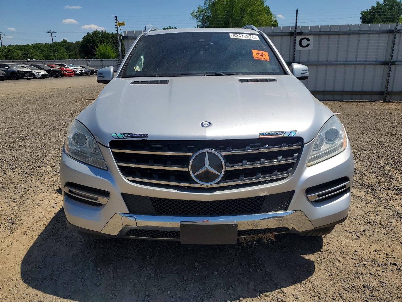 2013 Mercedes-benz Ml 350 4matic Silver vin: 4JGDA5HB2DA198643