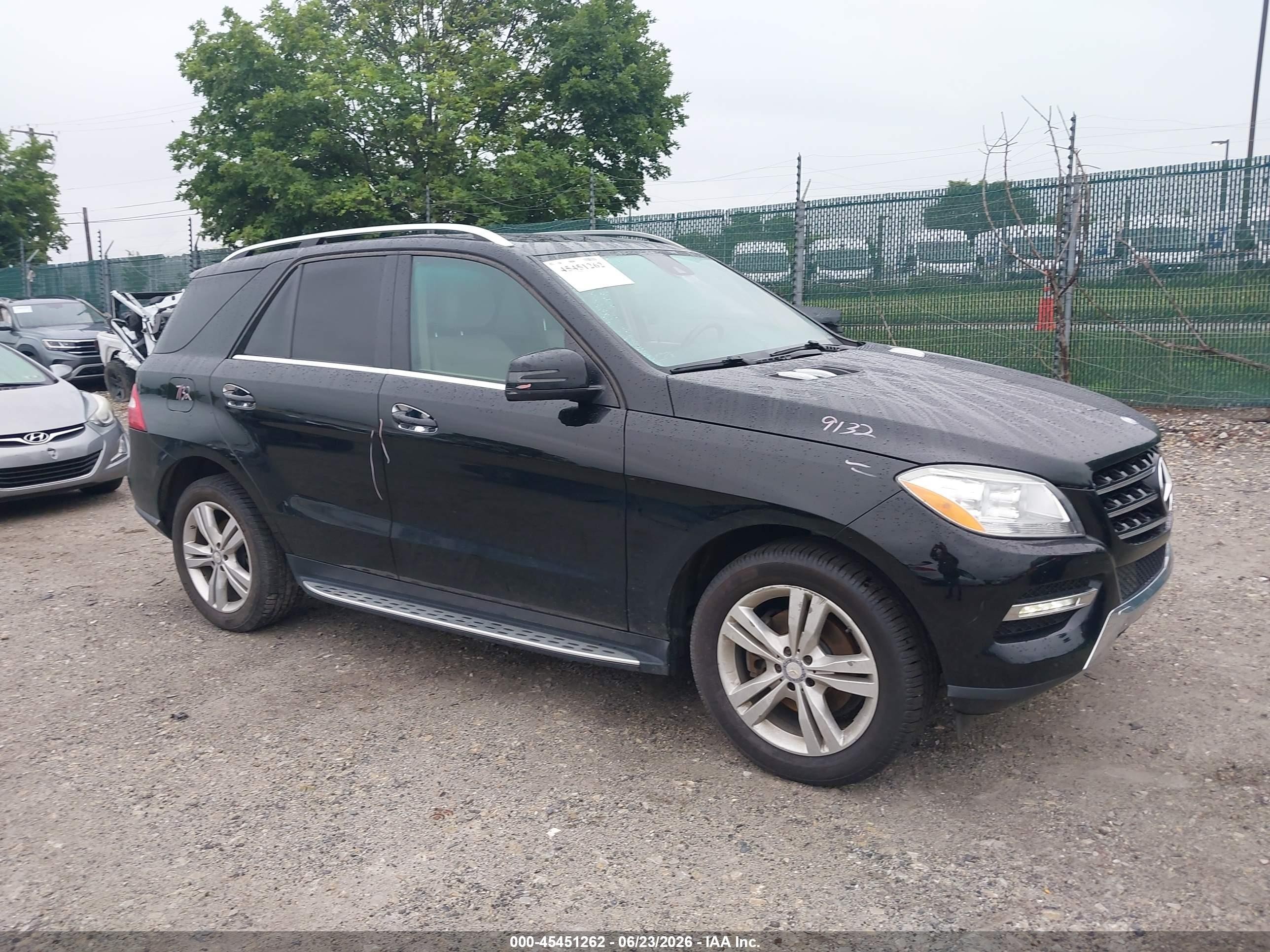 2013 Mercedes-benz Ml 350 4matic Black vin: 4JGDA5HB2DA218714