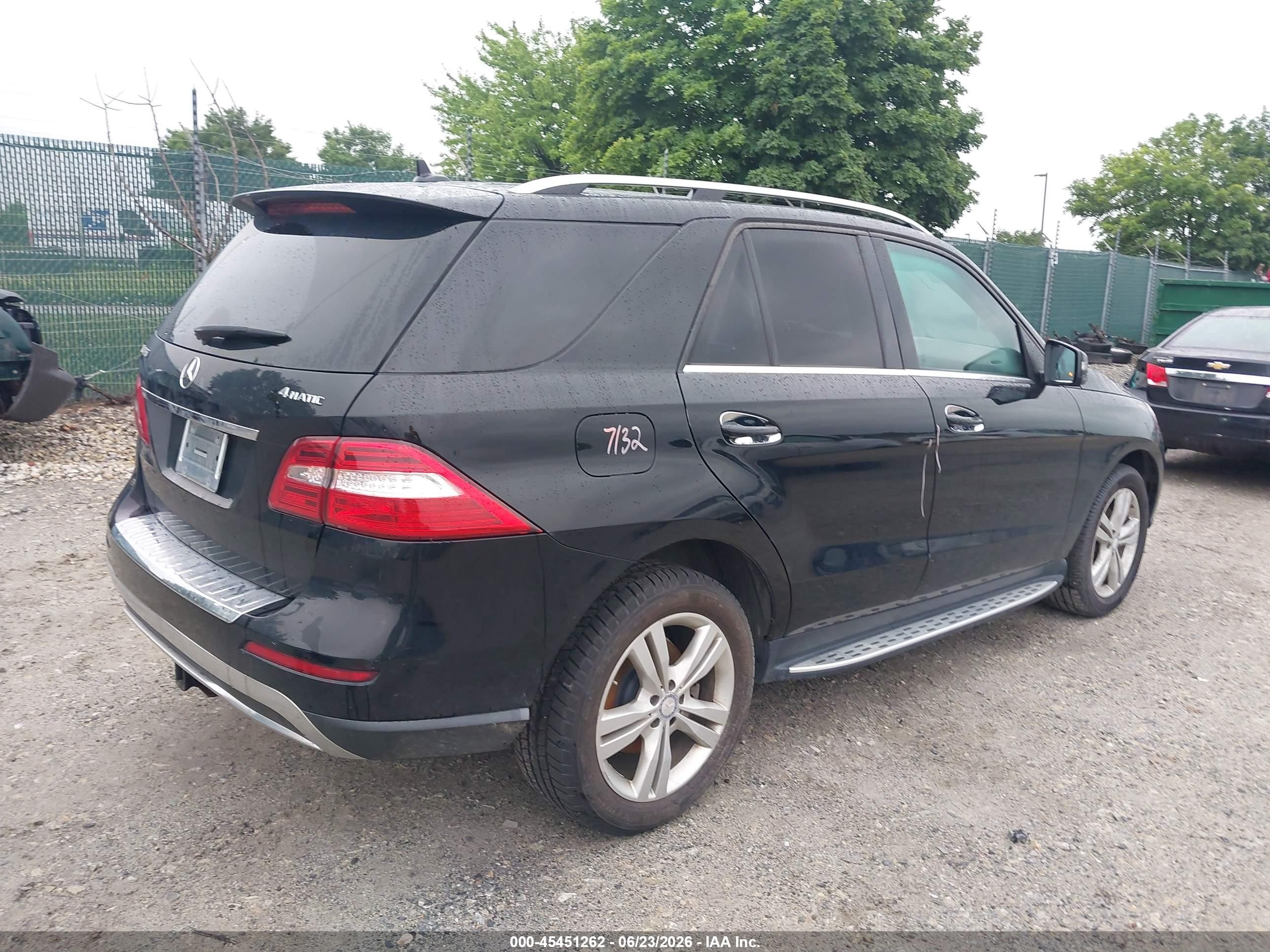 2013 Mercedes-benz Ml 350 4matic Black vin: 4JGDA5HB2DA218714