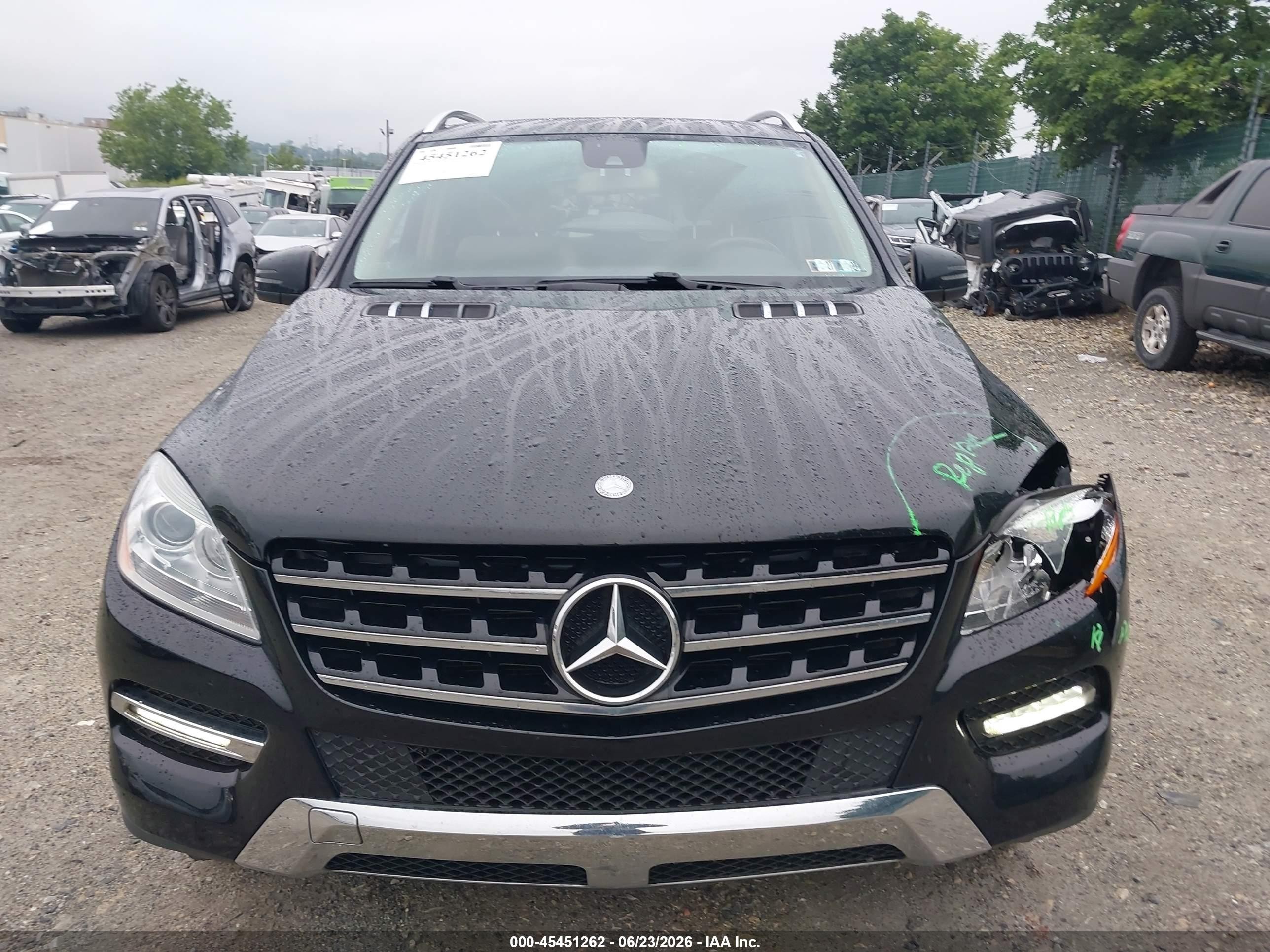 2013 Mercedes-benz Ml 350 4matic Black vin: 4JGDA5HB2DA218714