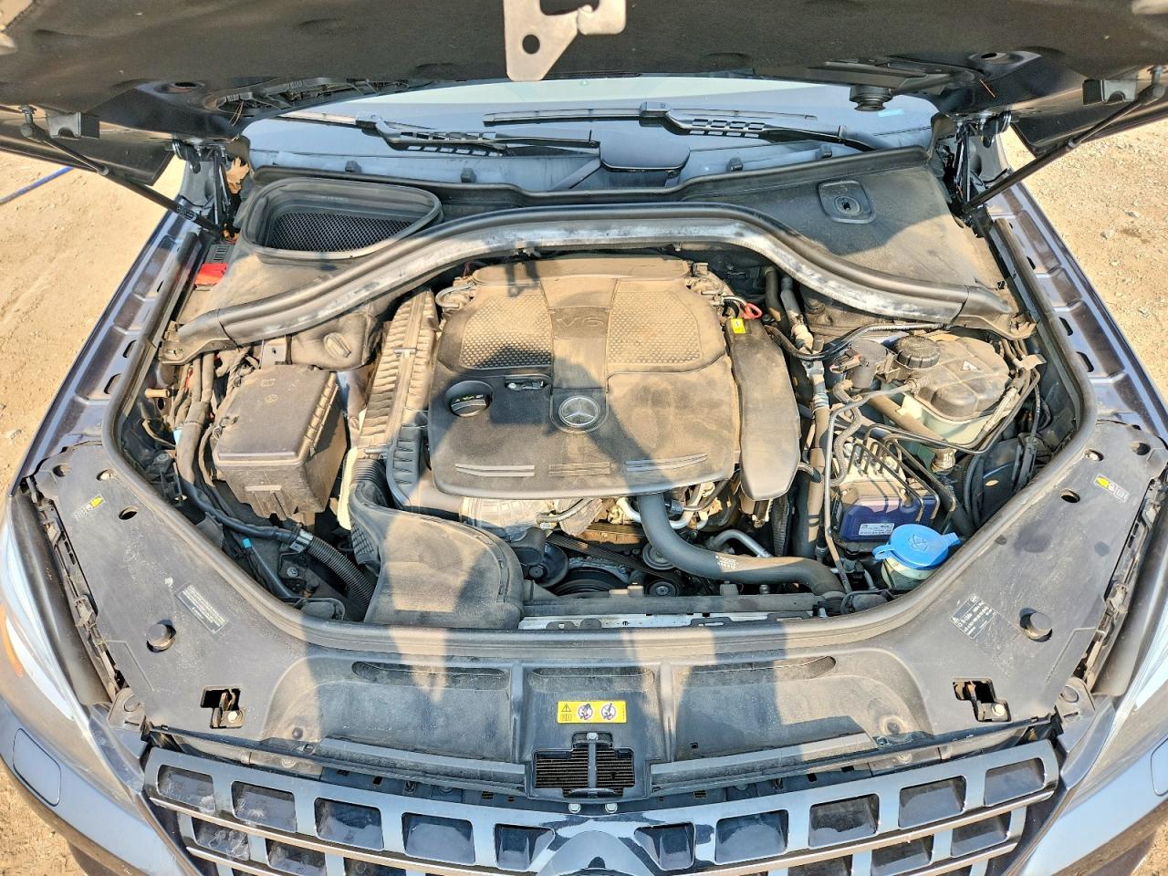 2013 Mercedes-benz M-class Gray vin: 4JGDA5HB2DA230569