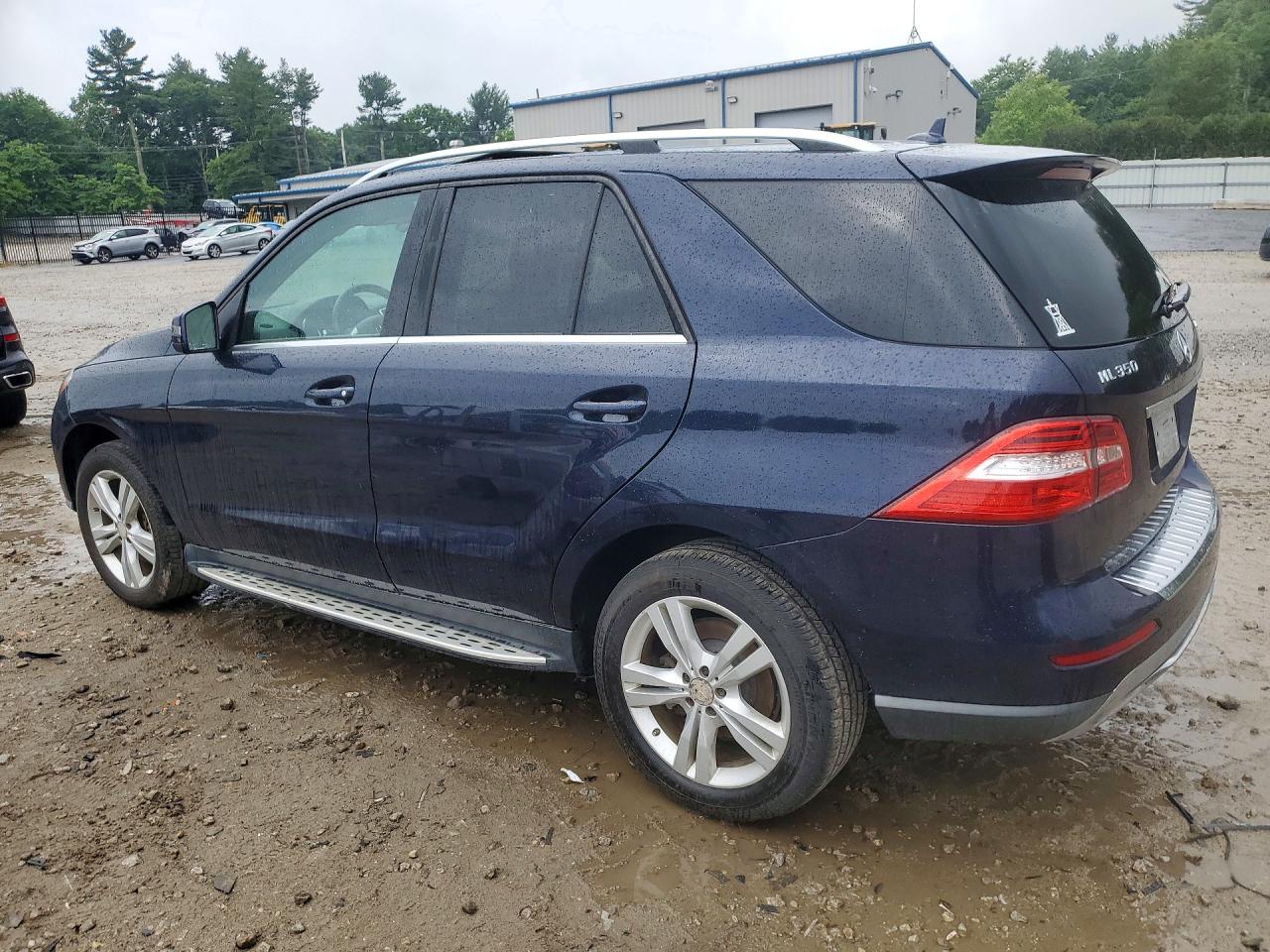 2014 Mercedes-benz Ml 350 4matic Blue vin: 4JGDA5HB2EA277182