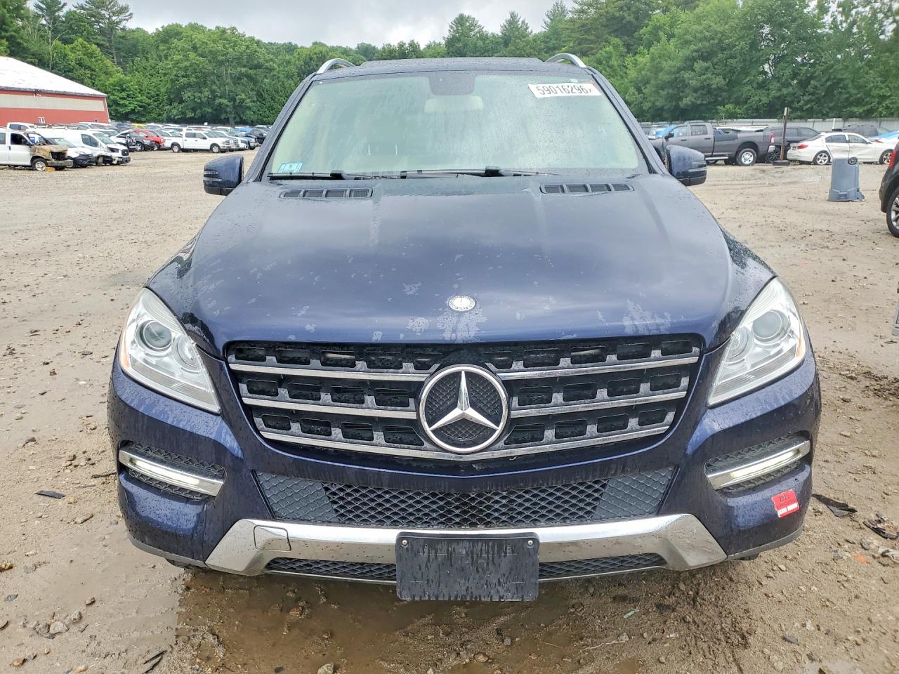 2014 Mercedes-benz Ml 350 4matic Blue vin: 4JGDA5HB2EA277182