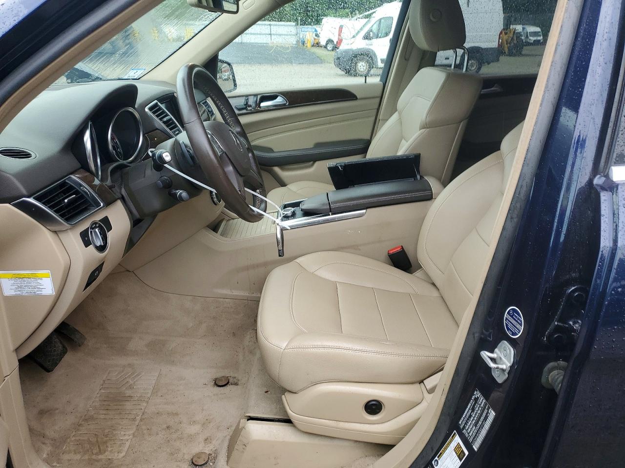 2014 Mercedes-benz Ml 350 4matic Blue vin: 4JGDA5HB2EA277182