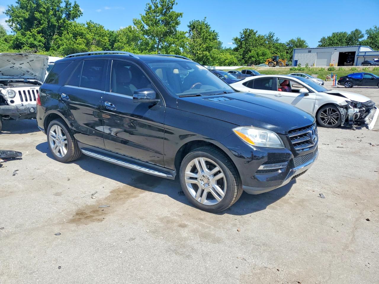 2014 Mercedes-benz Ml 350 4matic Black vin: 4JGDA5HB2EA277506