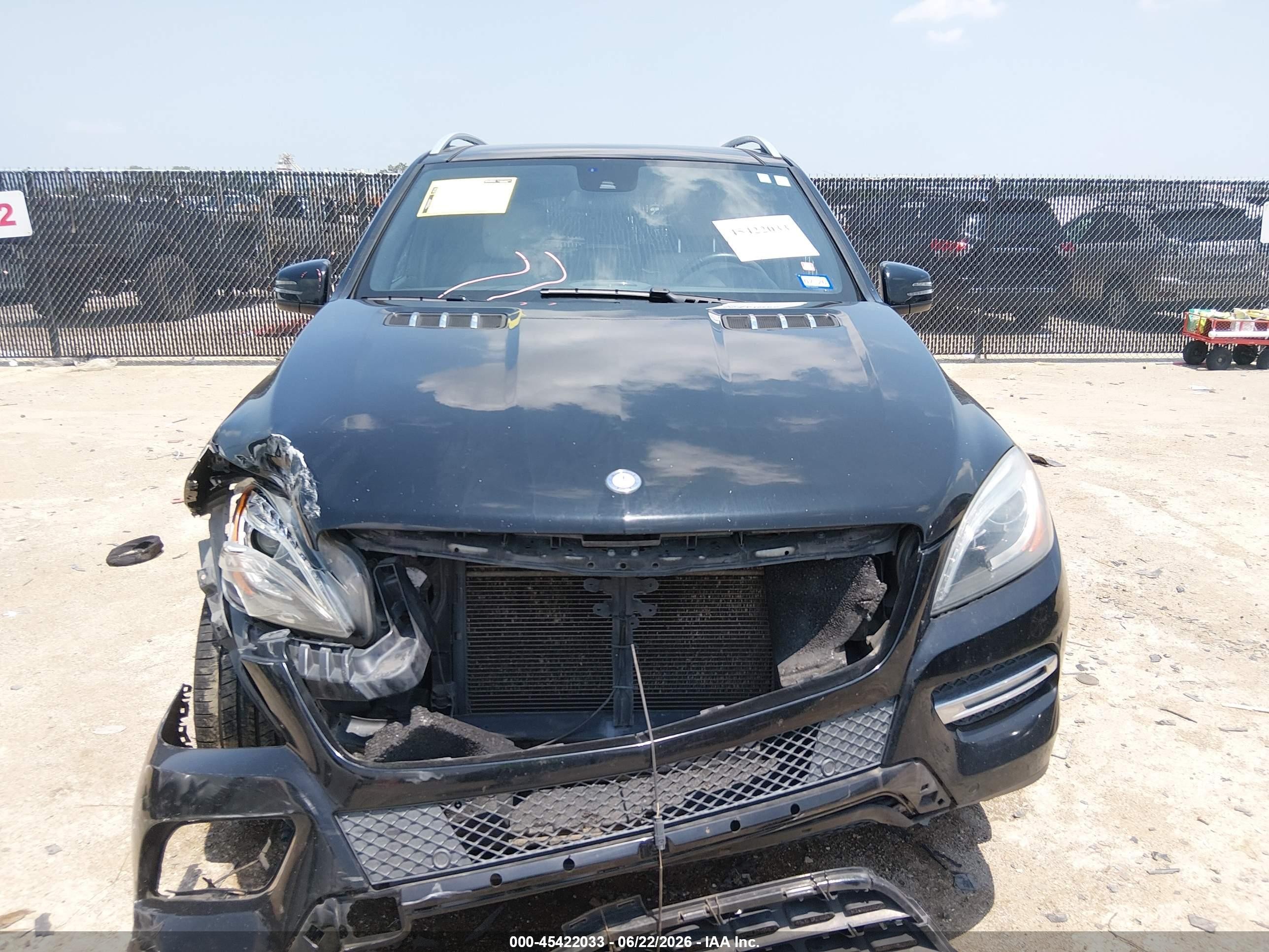 2014 Mercedes-benz Ml 350 4matic Black vin: 4JGDA5HB2EA331516