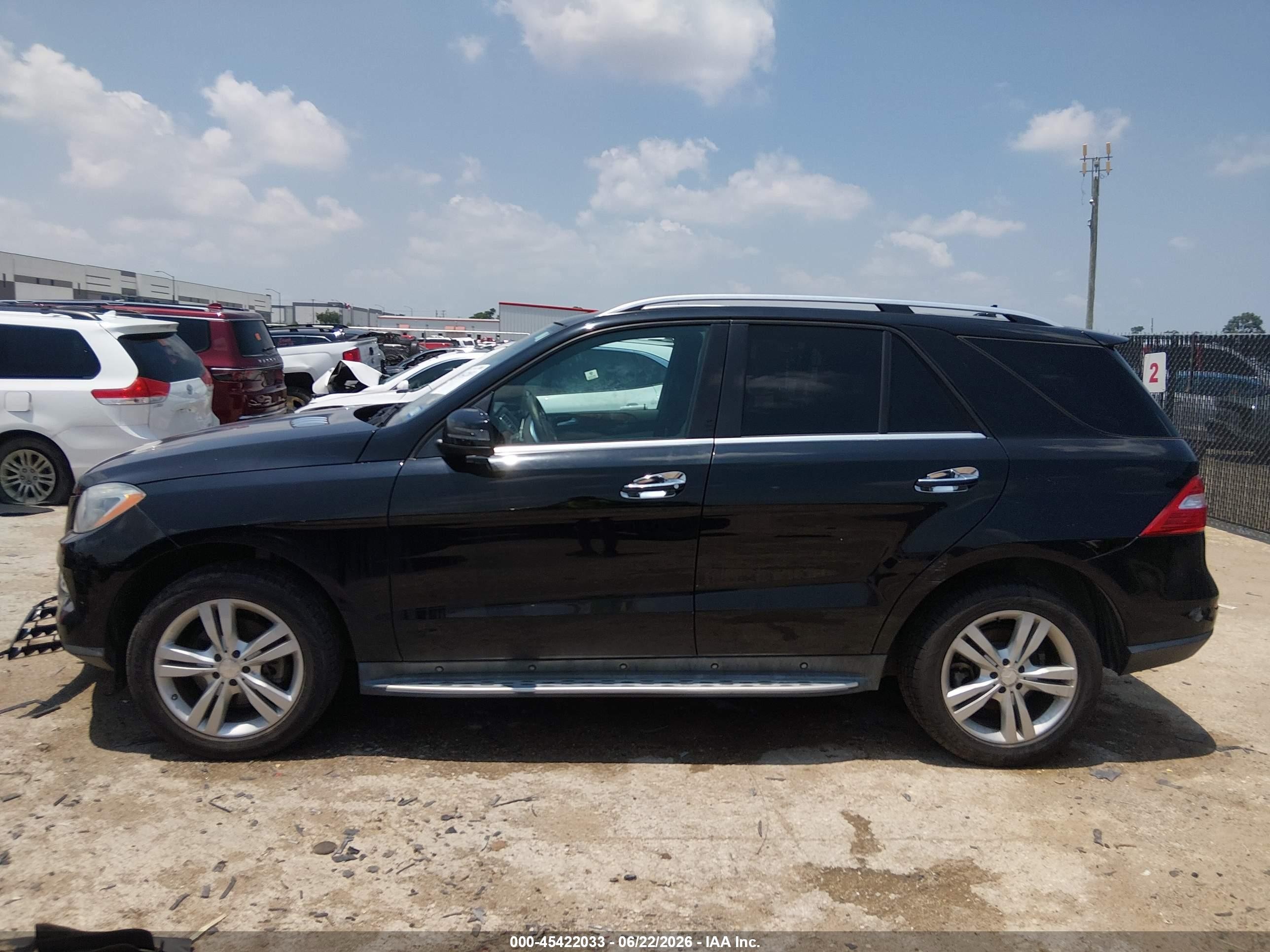 2014 Mercedes-benz Ml 350 4matic Black vin: 4JGDA5HB2EA331516