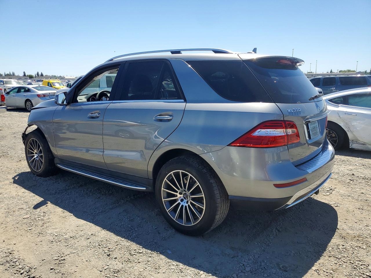 2014 Mercedes-benz Ml 350 4matic Silver vin: 4JGDA5HB2EA363799