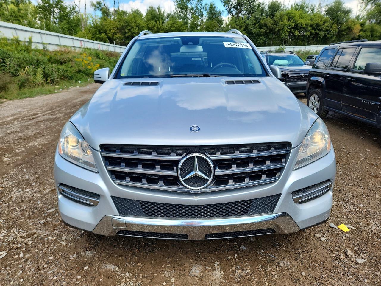 2014 Mercedes-benz Ml 350 4matic Silver vin: 4JGDA5HB2EA369568
