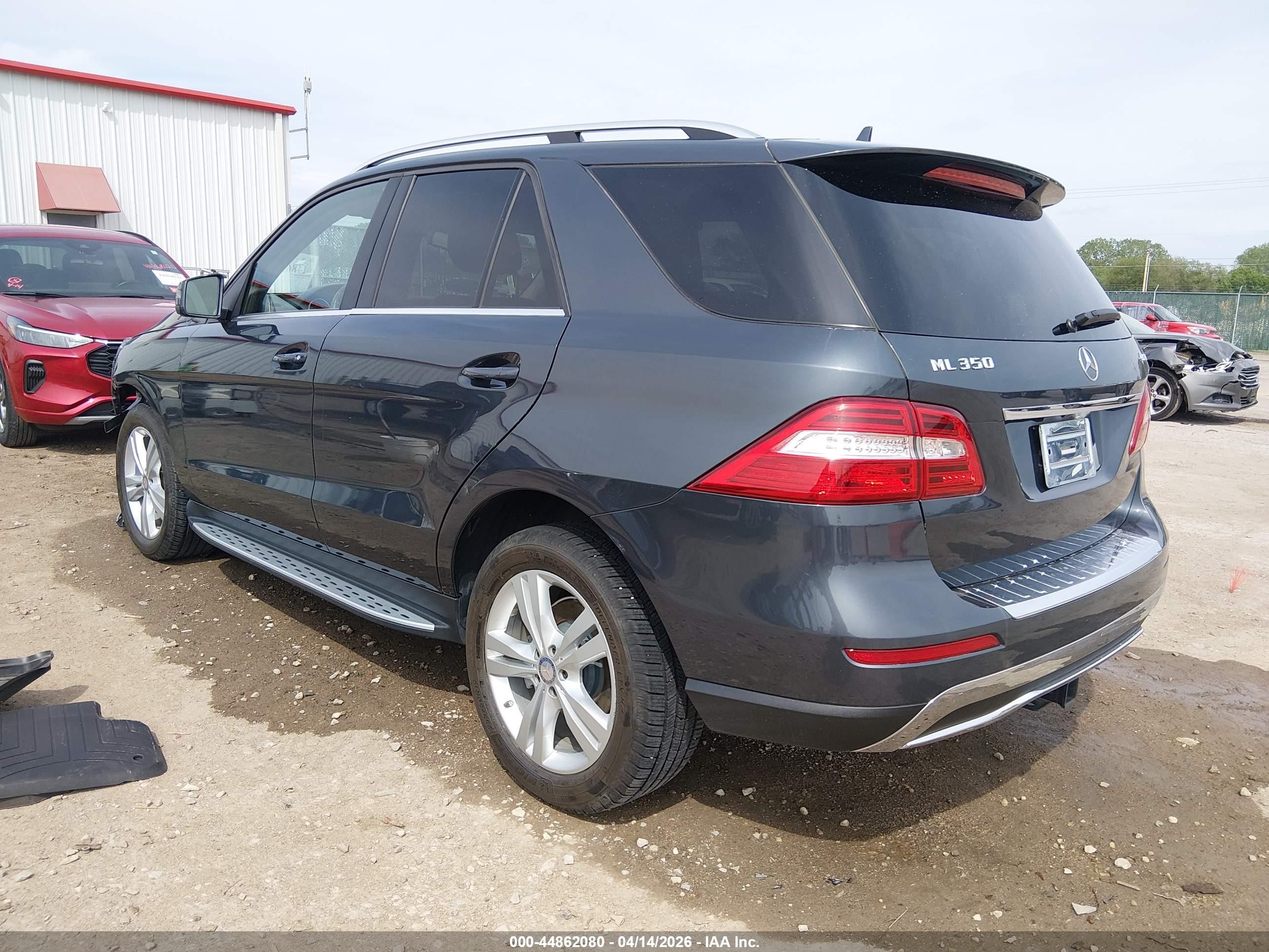 2014 Mercedes-benz Ml 350 4matic Black vin: 4JGDA5HB2EA401516