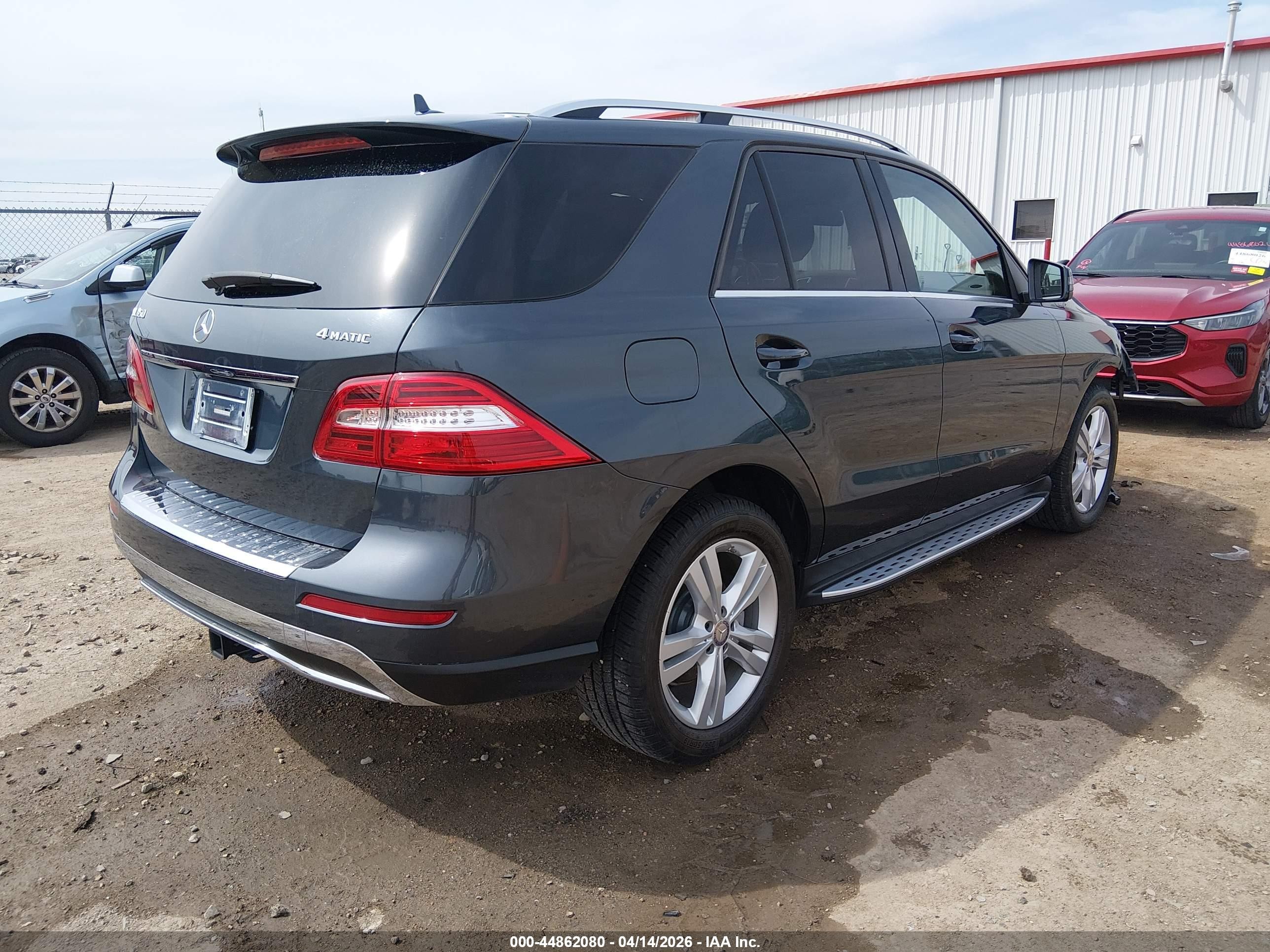 2014 Mercedes-benz Ml 350 4matic Black vin: 4JGDA5HB2EA401516