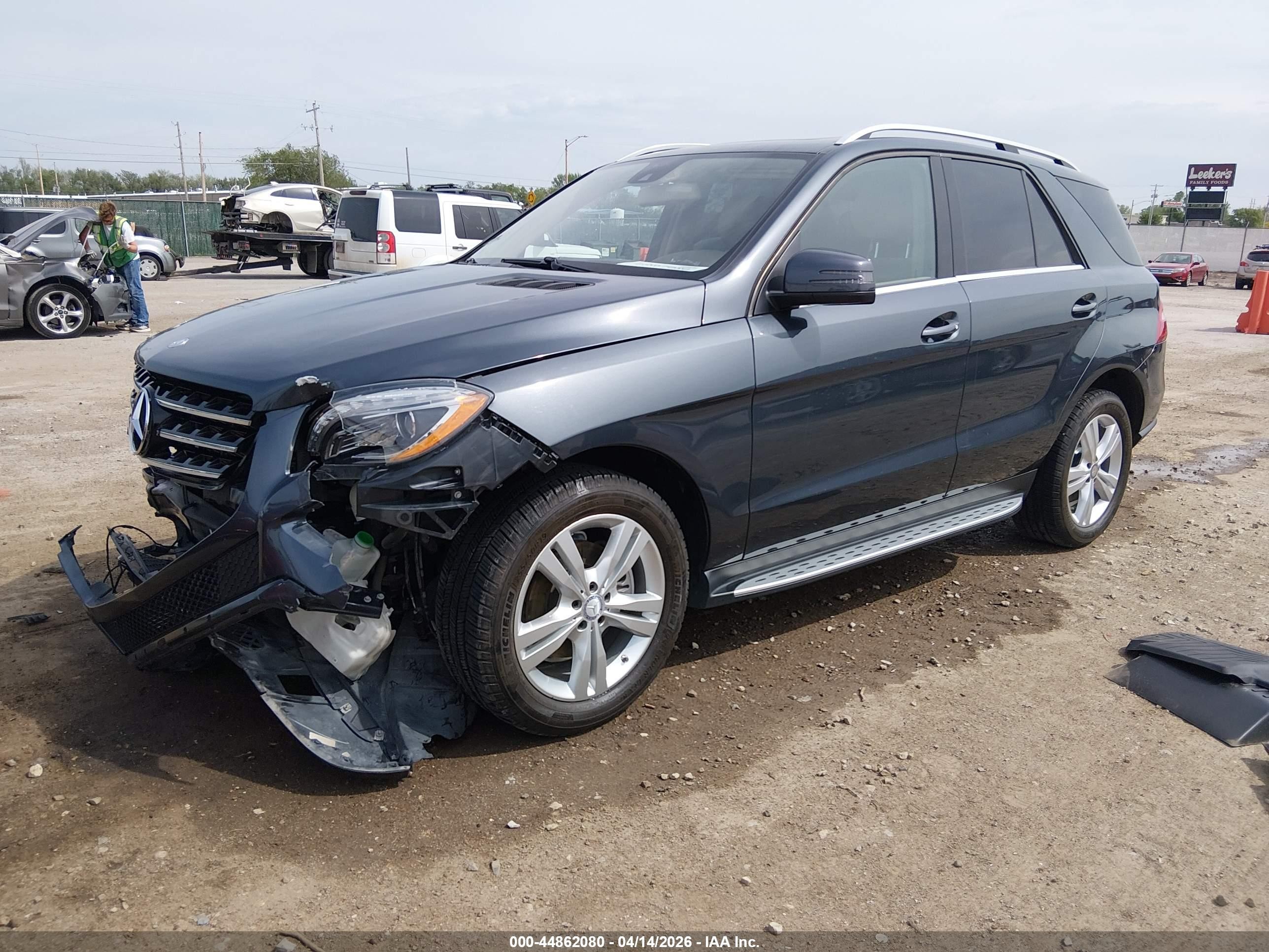 2014 Mercedes-benz Ml 350 4matic Black vin: 4JGDA5HB2EA401516