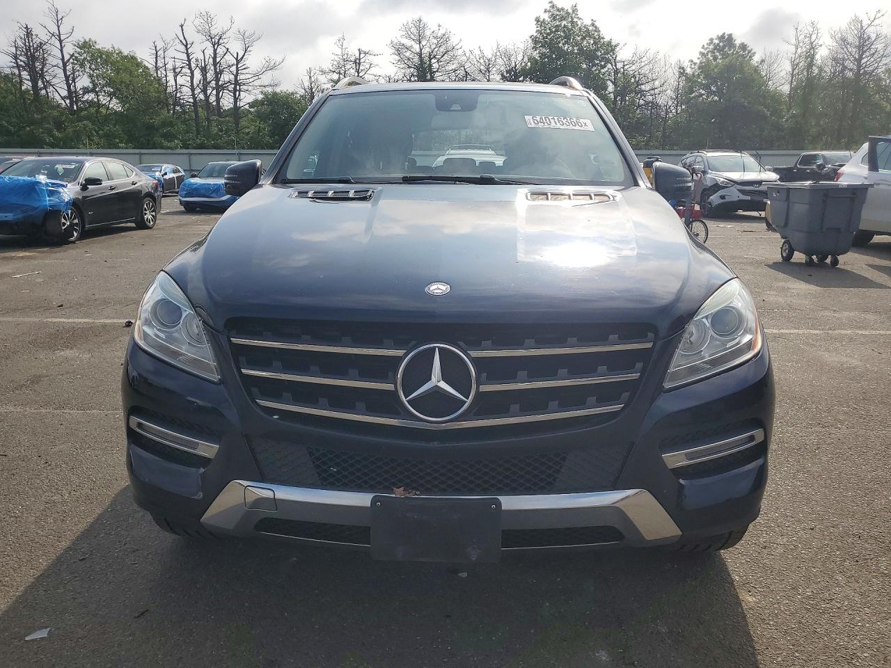 2014 Mercedes-benz Ml 350 4matic Blue vin: 4JGDA5HB2EA409213