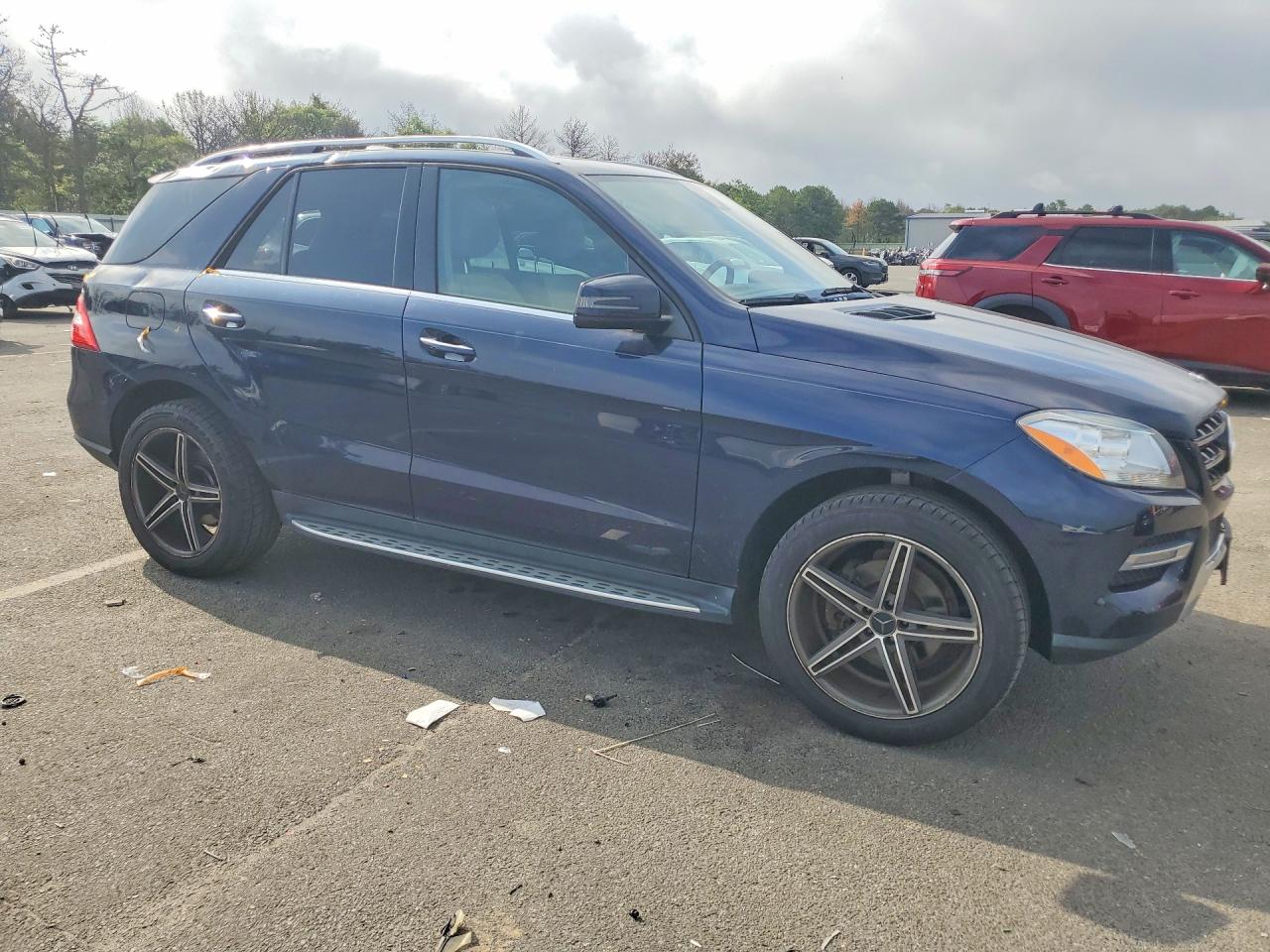 2014 Mercedes-benz Ml 350 4matic Blue vin: 4JGDA5HB2EA409213