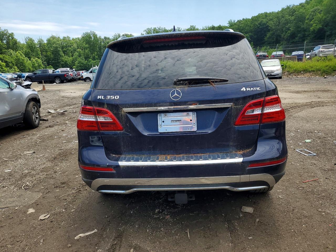 2014 Mercedes-benz Ml-class Синий vin: 4JGDA5HB2EA412645