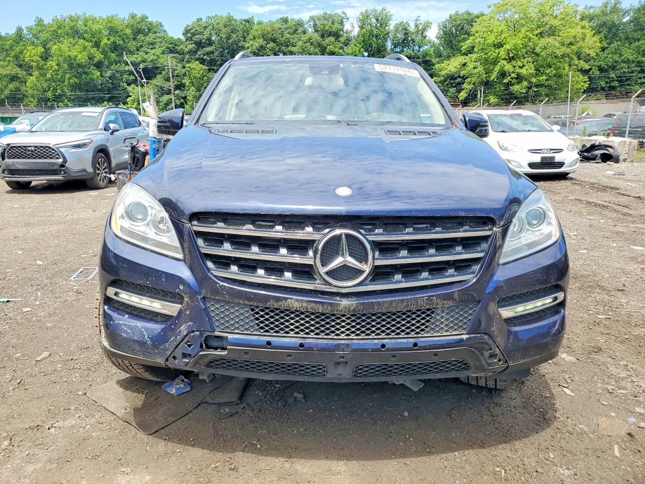 2014 Mercedes-benz Ml-class Синий vin: 4JGDA5HB2EA412645