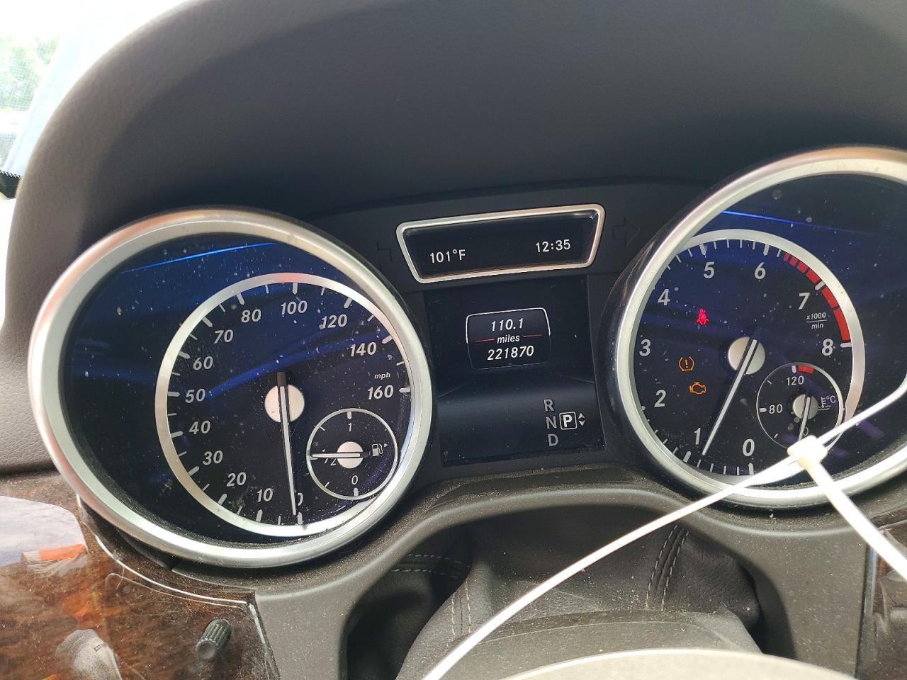 2014 Mercedes-benz Ml-class Синий vin: 4JGDA5HB2EA412645