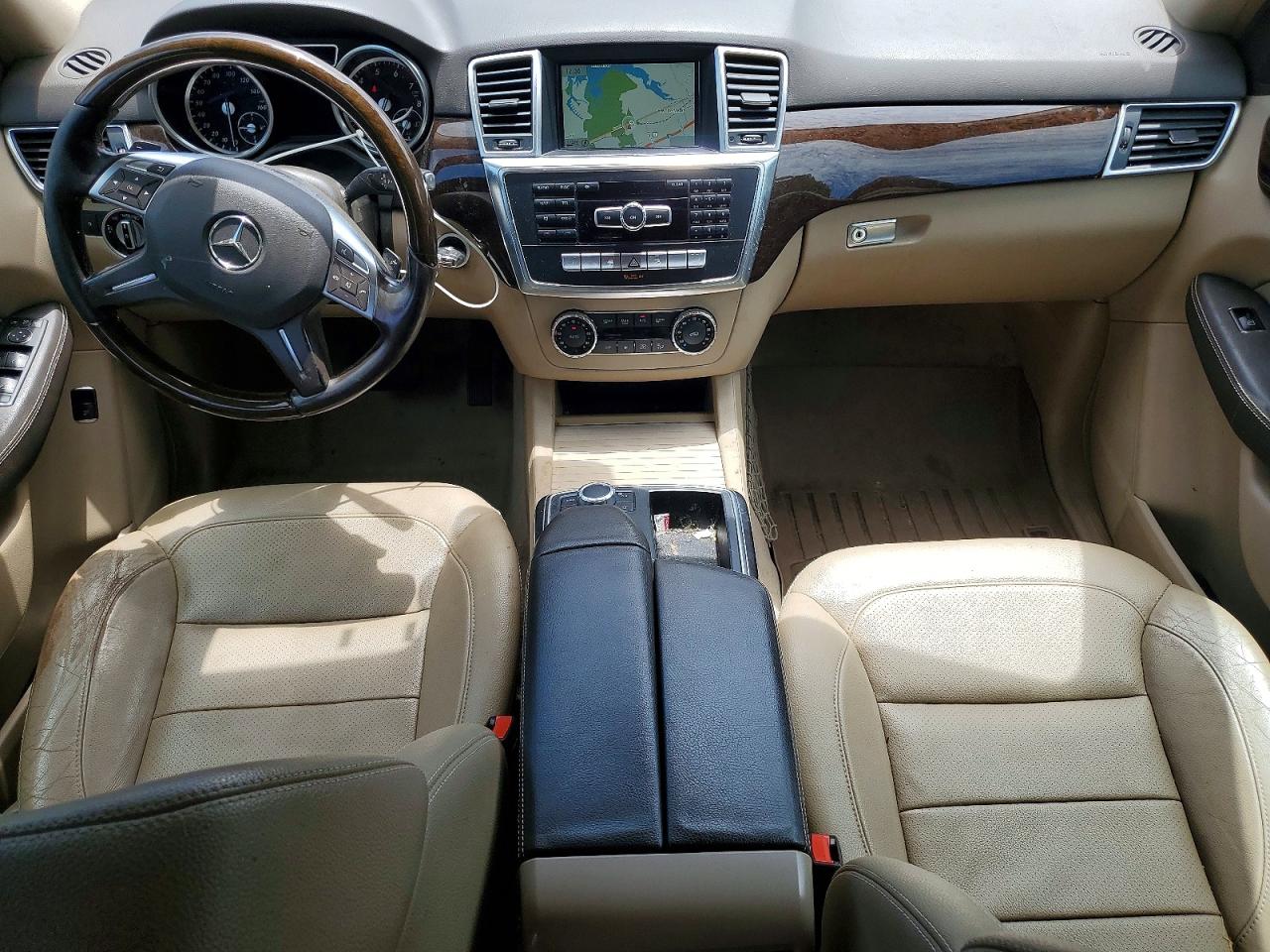 2014 Mercedes-benz Ml-class Синий vin: 4JGDA5HB2EA412645