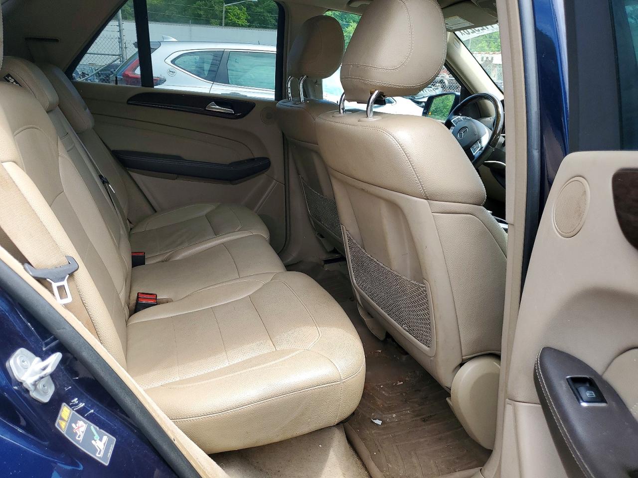2014 Mercedes-benz Ml-class Синий vin: 4JGDA5HB2EA412645