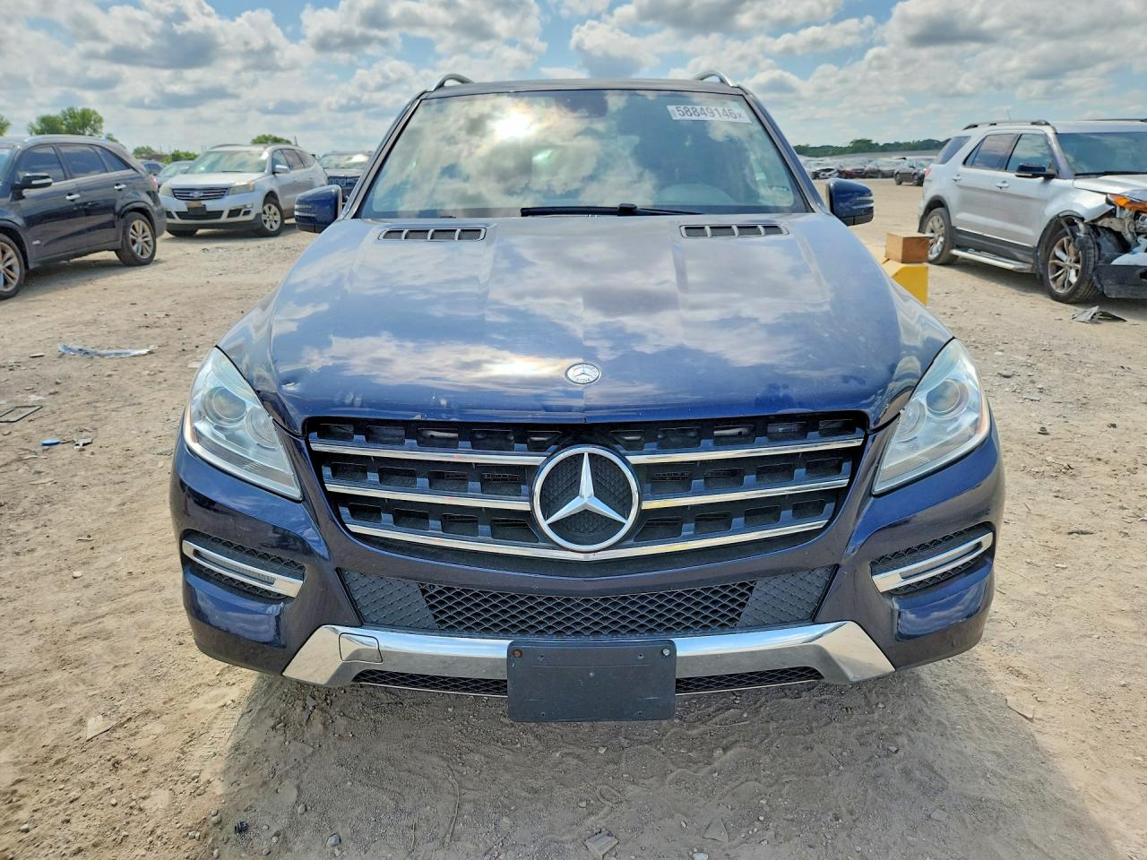 2015 Mercedes-benz Ml 350 4matic Синий vin: 4JGDA5HB2FA449163