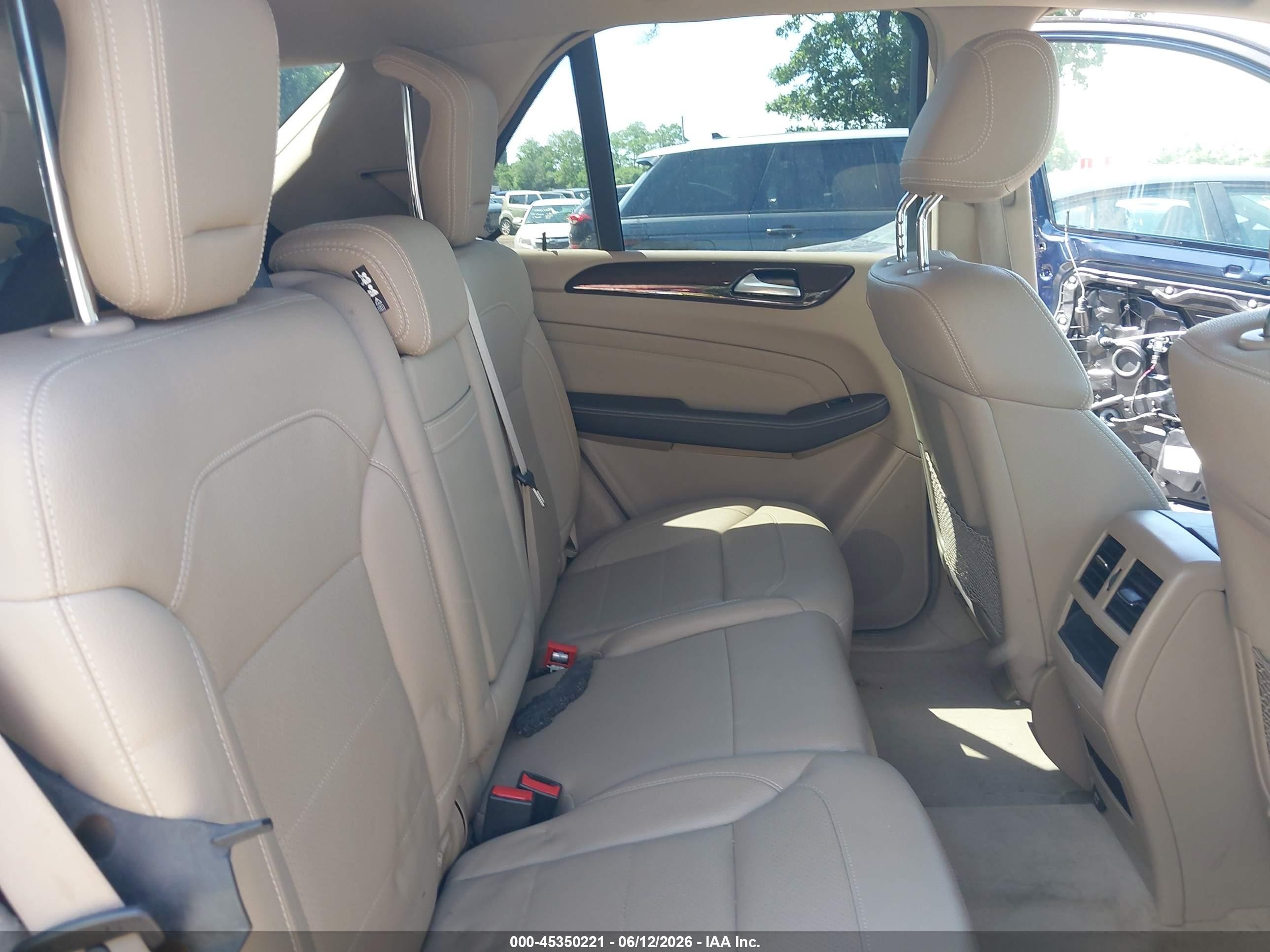 2015 Mercedes-benz Ml 350 4matic Blue vin: 4JGDA5HB2FA455187