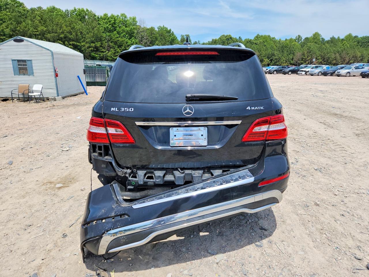 2015 Mercedes-benz Ml 350 4matic Black vin: 4JGDA5HB2FA455772