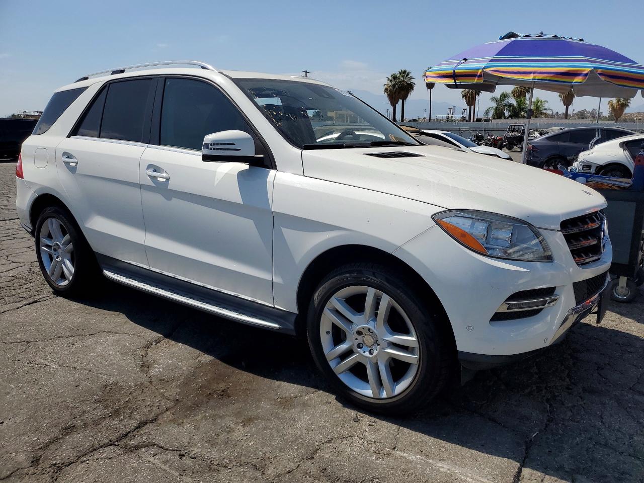 2015 Mercedes-benz Ml 350 4matic White vin: 4JGDA5HB2FA457554