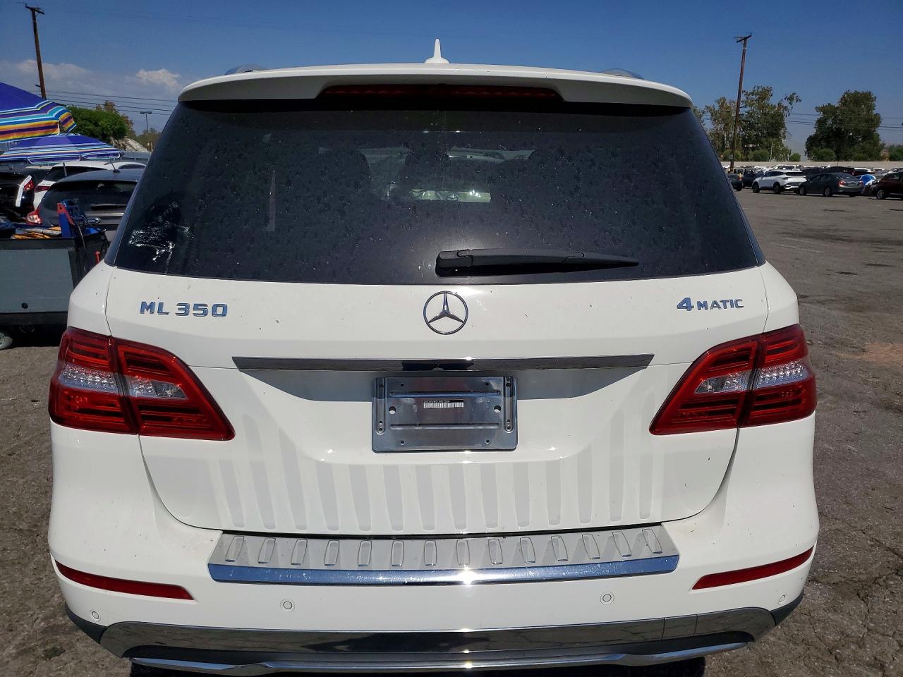2015 Mercedes-benz Ml 350 4matic White vin: 4JGDA5HB2FA457554