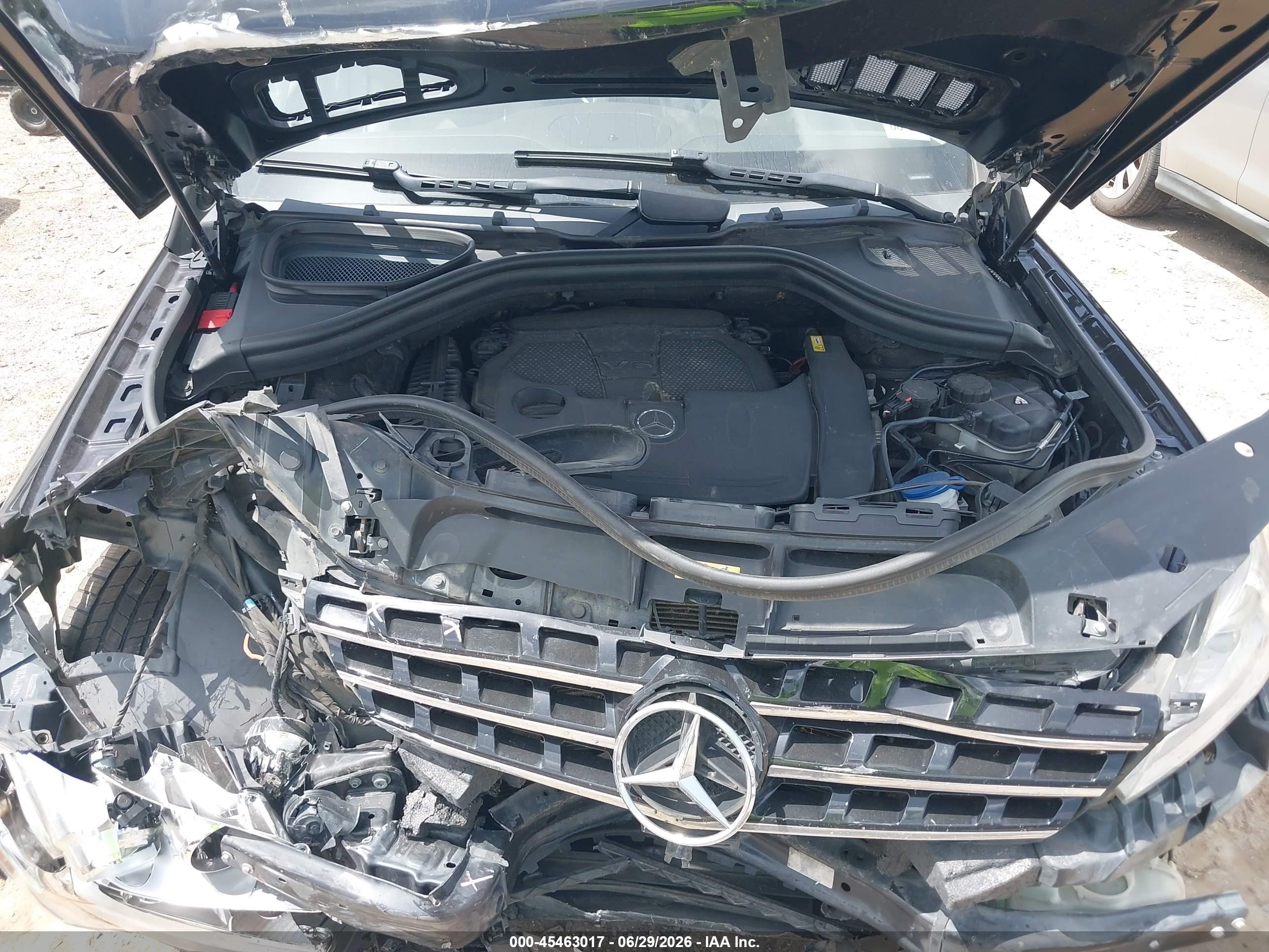 2015 Mercedes-benz Ml 350 4matic Black vin: 4JGDA5HB2FA473320