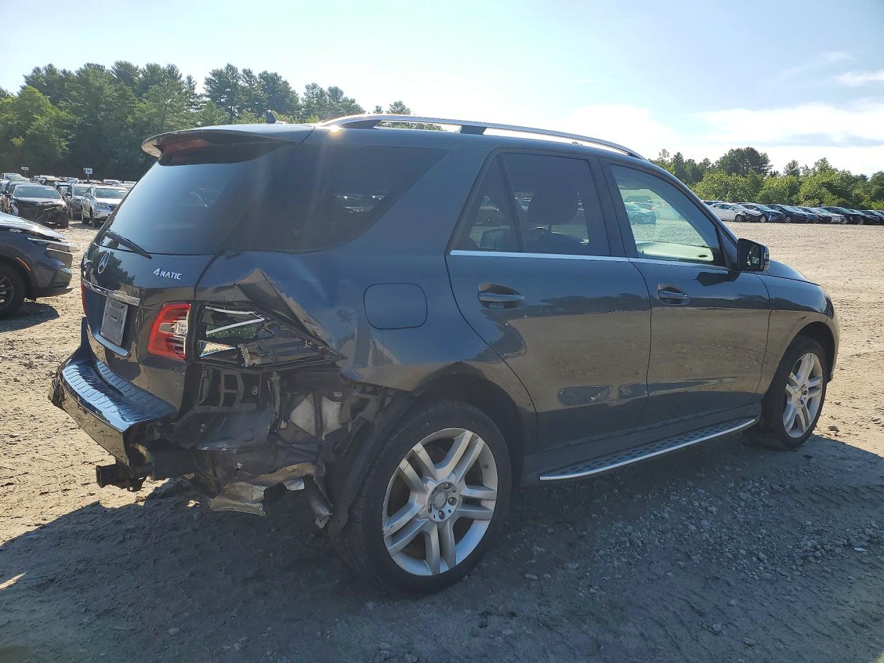 2015 Mercedes-benz Ml 350 4matic Серый vin: 4JGDA5HB2FA477397