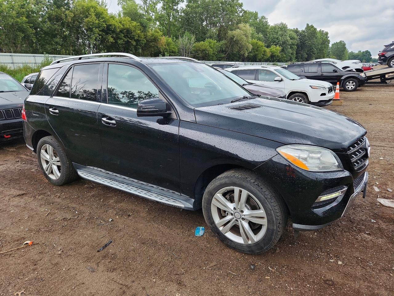 2015 Mercedes-benz Ml 350 4matic Black vin: 4JGDA5HB2FA489467