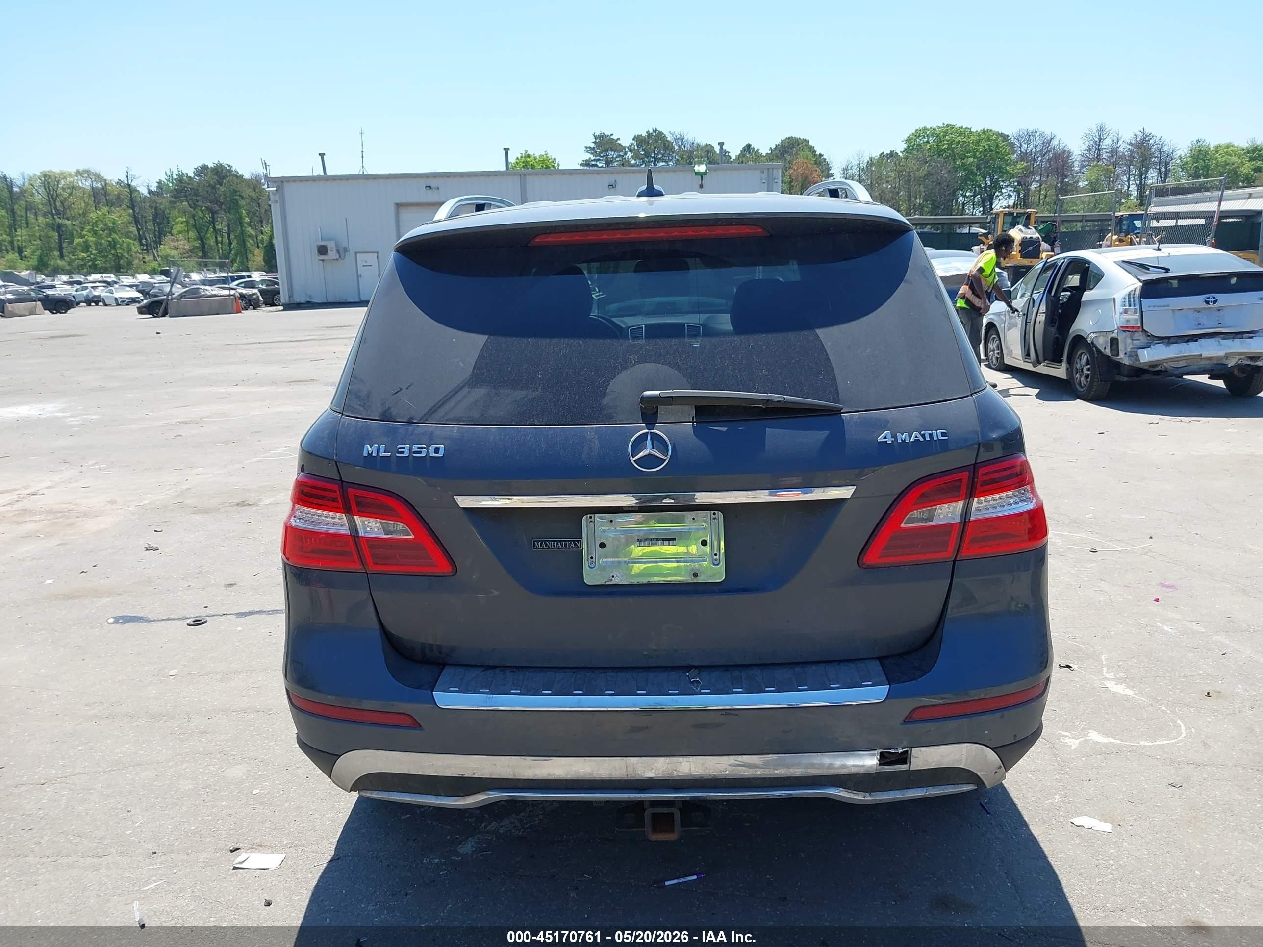 2015 Mercedes-benz Ml 350 4matic Черный vin: 4JGDA5HB2FA489730